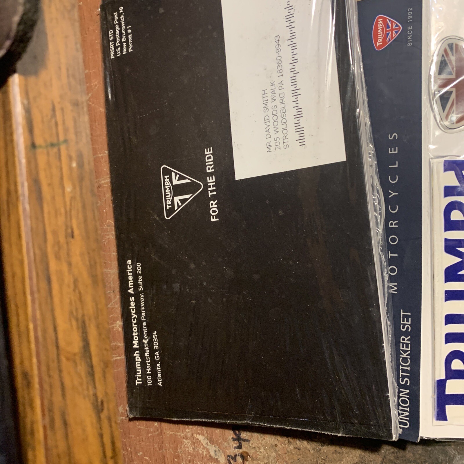 Triumph motorcycles 110 YEAR ANNIVERSARY OWNERS ACCESSORY KIT