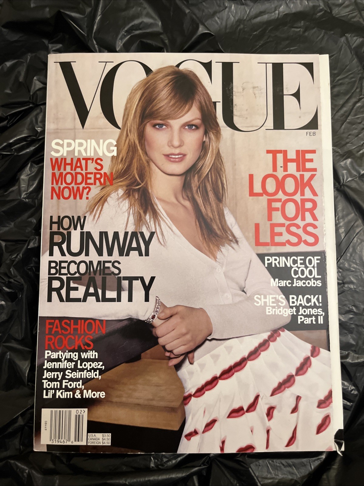 VOGUE Magazine: February 2000 - Angela Lindvall