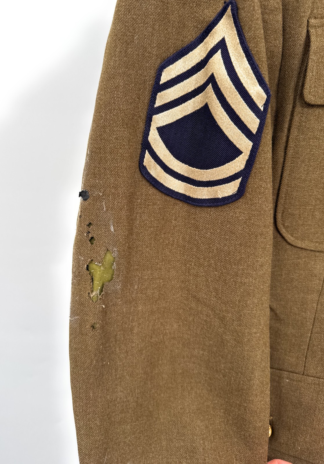 WWII Jacket Army Sergeant Fist Class Honorable Discharge