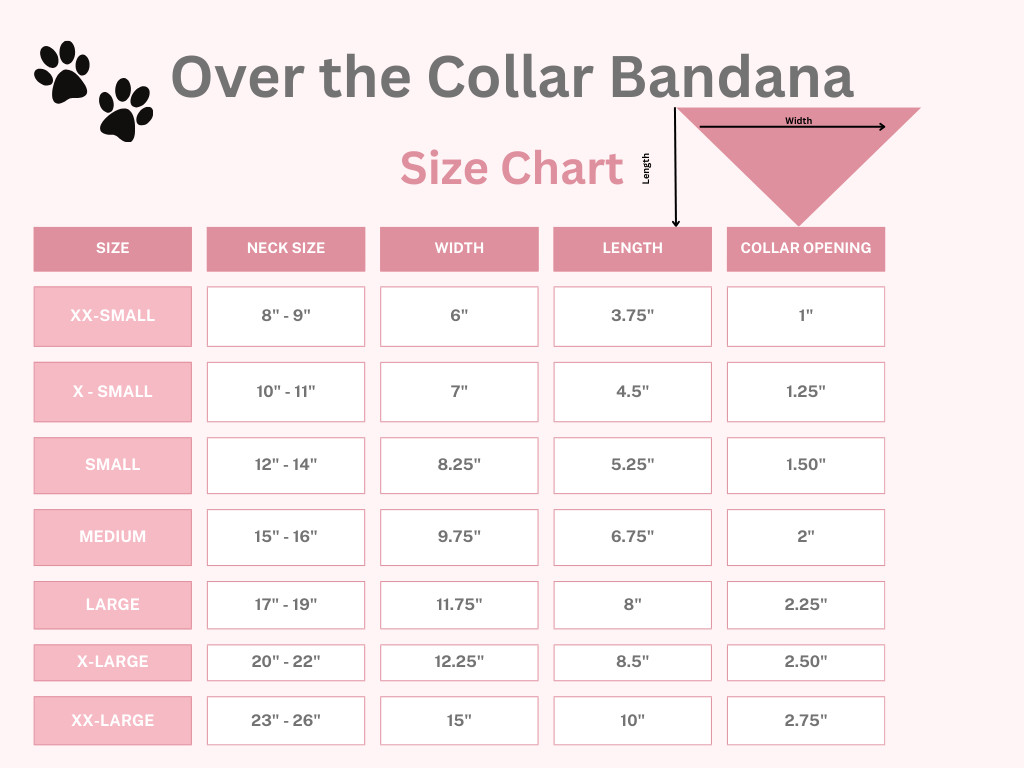 Easter Bunny Dog Bandana 2 Layers OVER THE COLLAR Bandanas Slide Bandanna