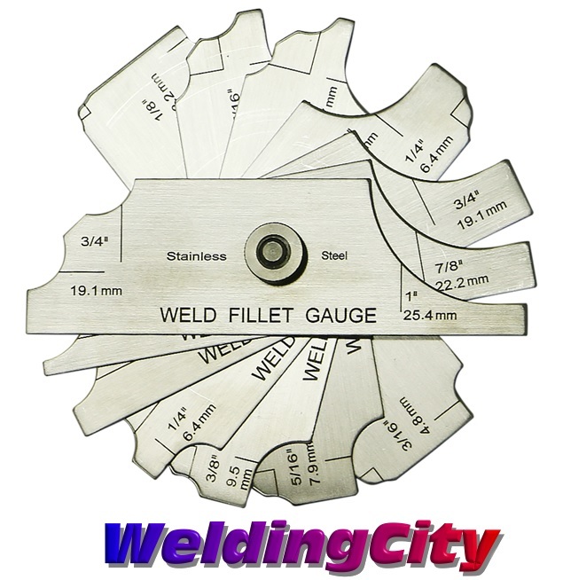 WeldingCity® MG-11 7-pcs Welding Fillet Gauge (In/mm) | US Seller Fast HG010
