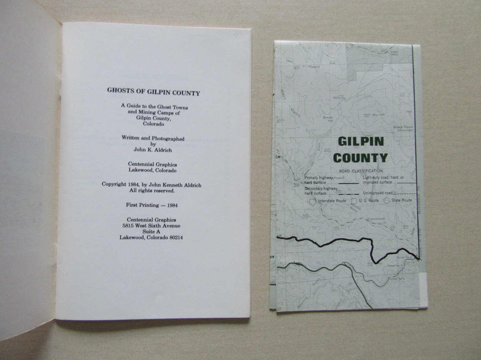Ghosts of Gilpin County, Colorado - Guide to Ghost Towns & Mining Camps w/Map