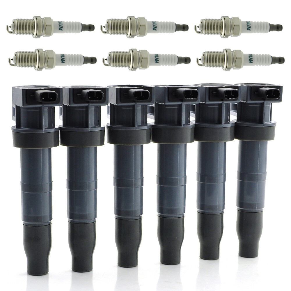 Cnpapc 6*Ignition Coil &Spark Plug for Hyundai Santa Fe Kia Sorento Sedona UF546