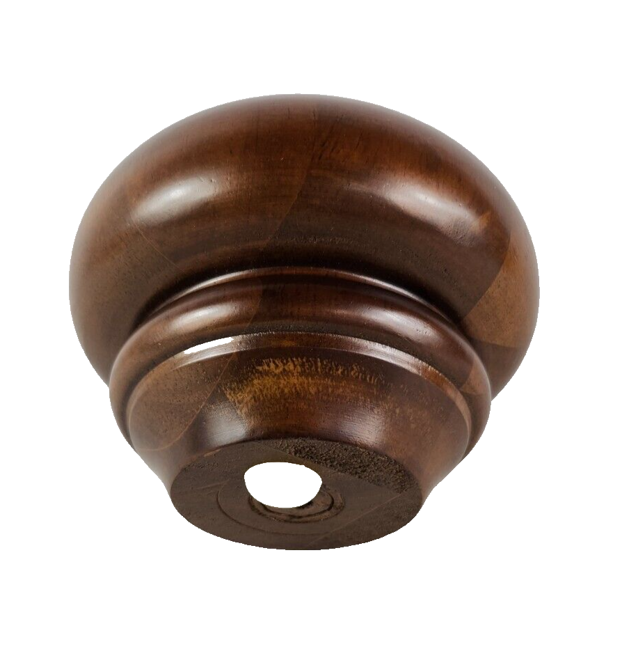 3" Turned Buns Walnut Tapered Furniture Wood Legs (05-1624) 5/16" Bolt Set of 4