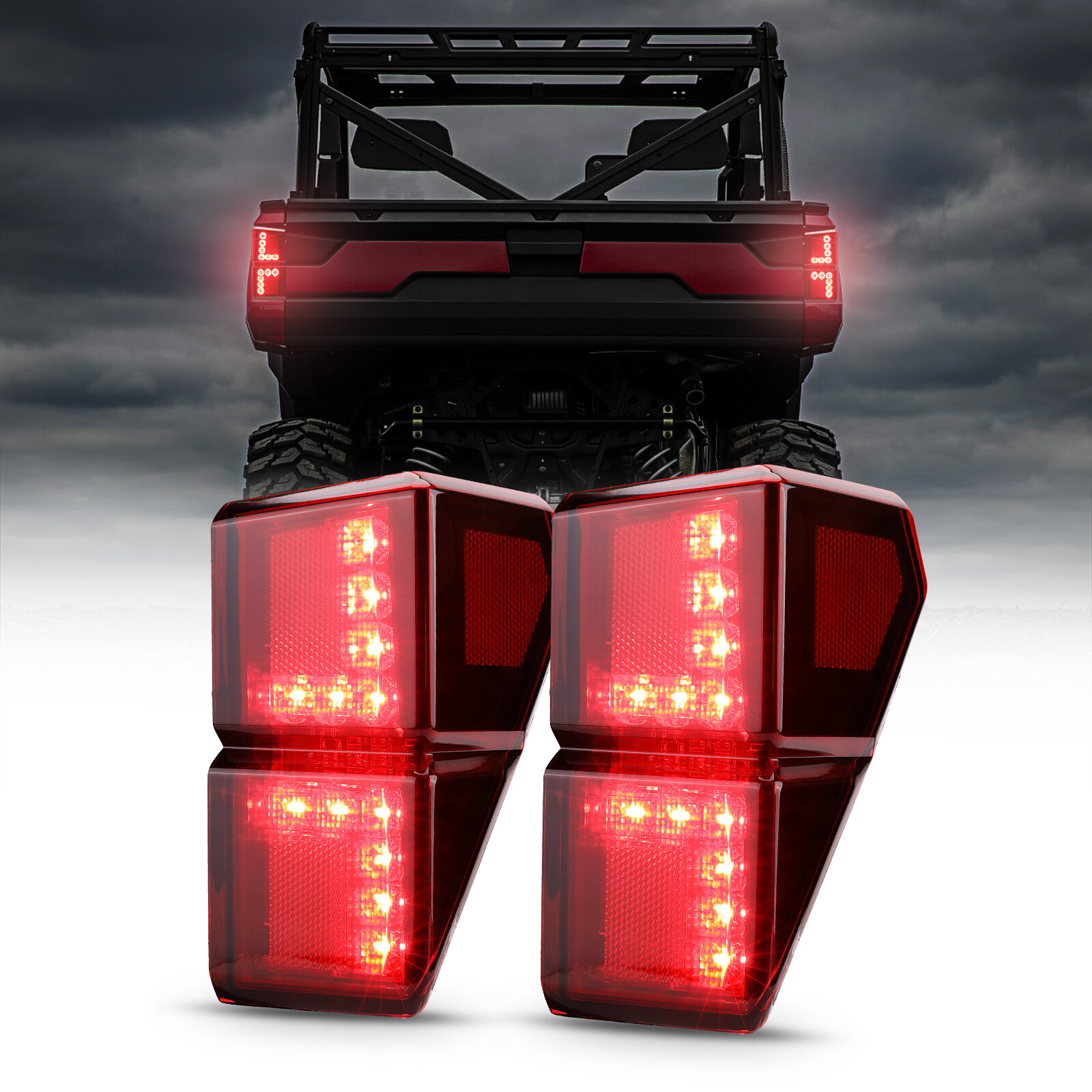 UTV Rear Tail Light Left&Right for 2018-2025 Polaris Ranger 1000 XP CREW 2413766