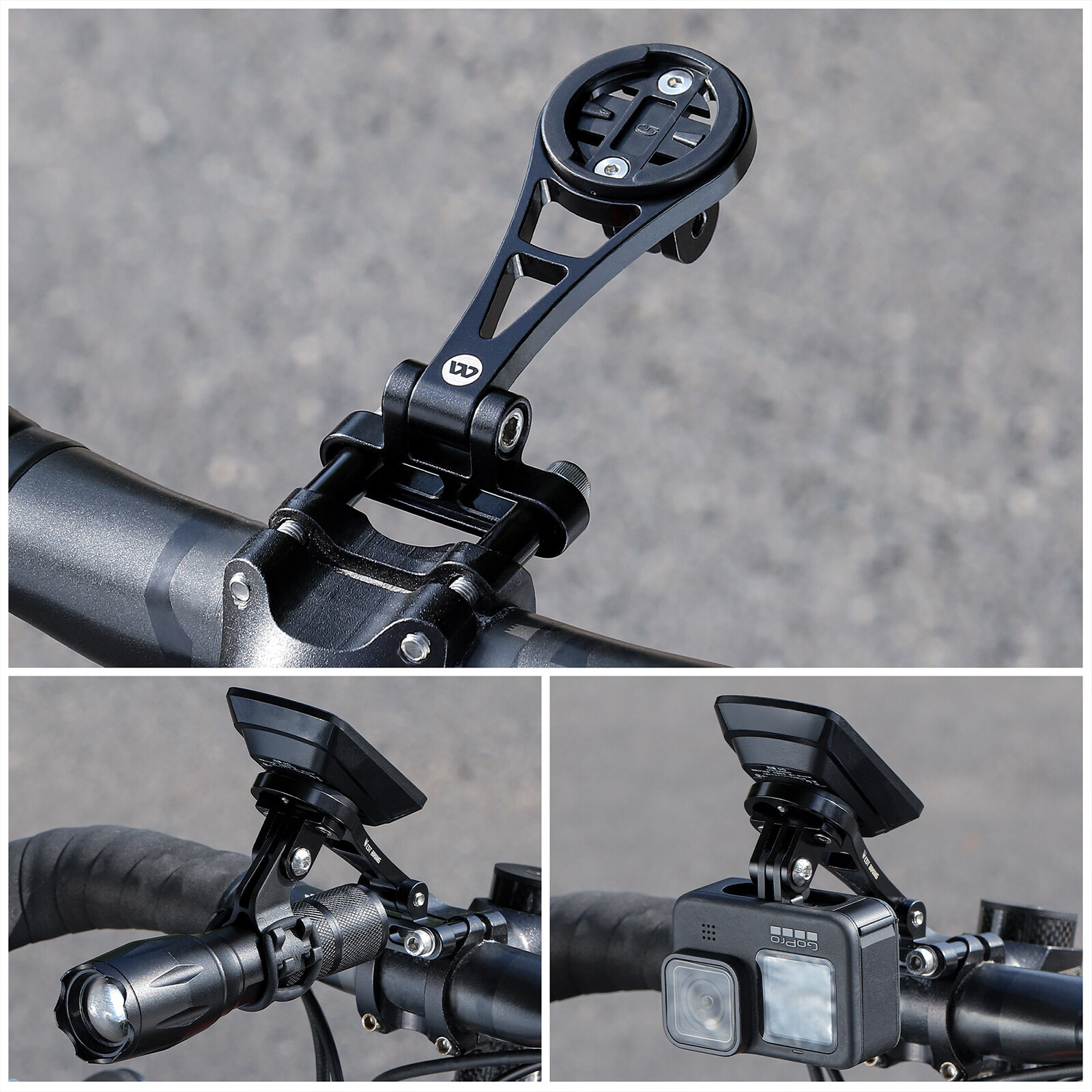 Bike Stem Extension Computer Mount For Garmin Edge For GoPro GPS Holder Bracket