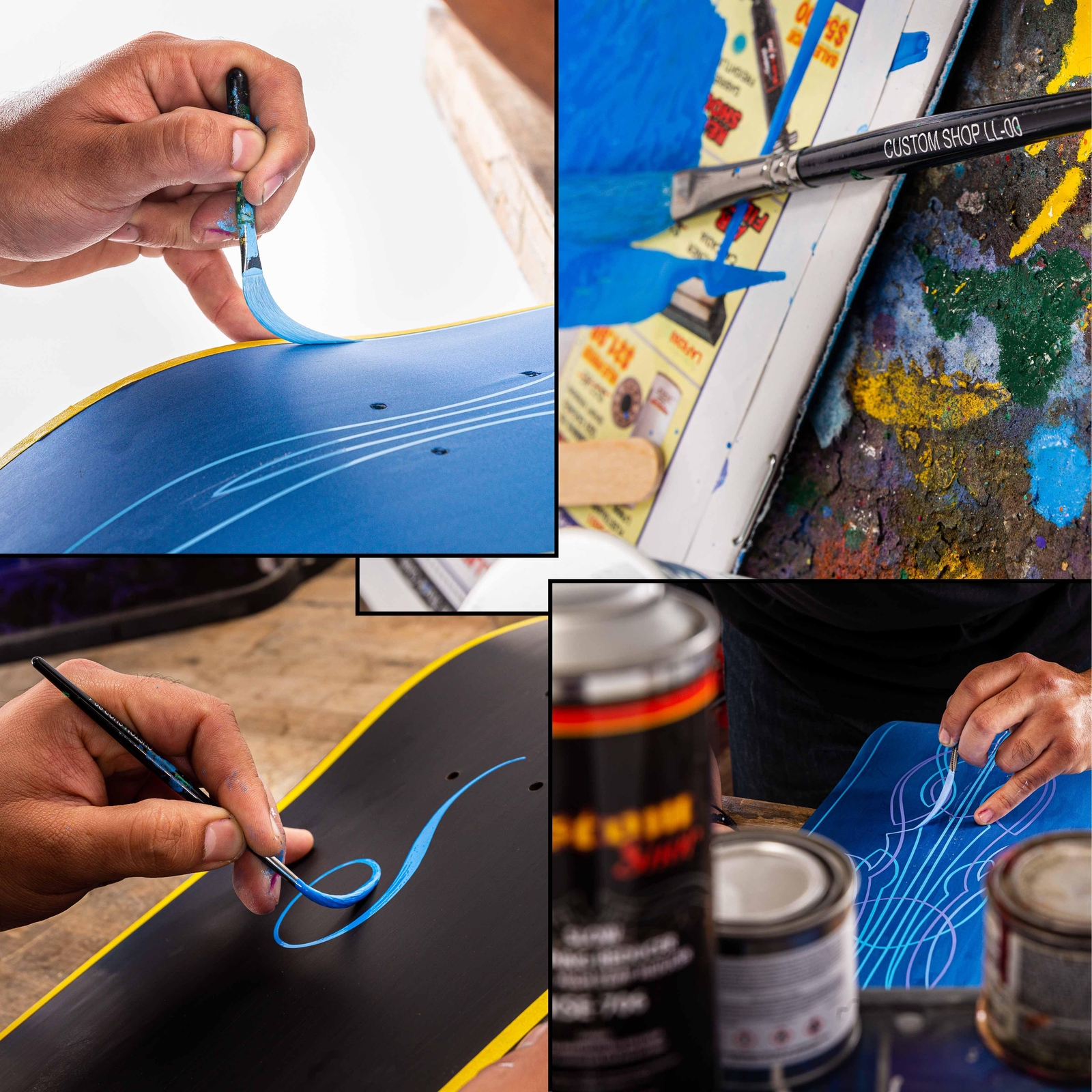 Custom Shop Starter Pinstripe Brush Kit (Sword #00, Scroll #1 & Long Liner #00)