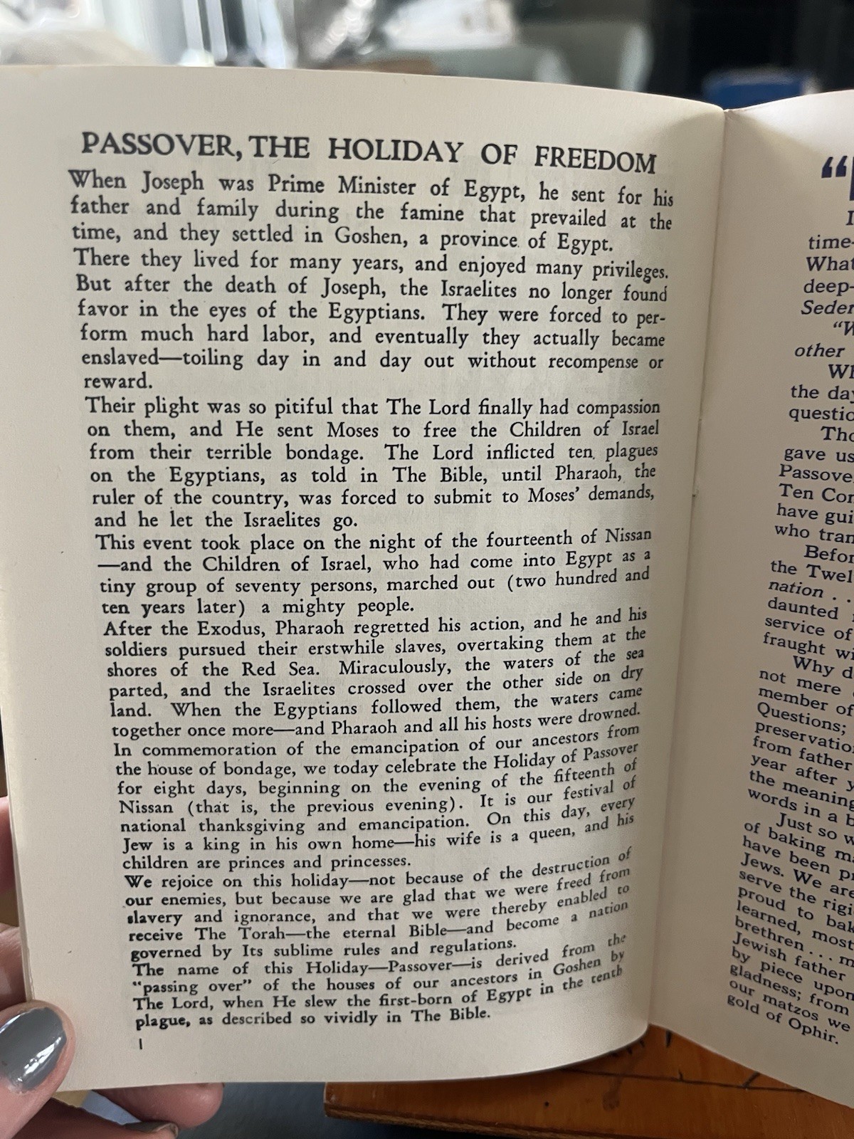 Vintage Streit's Hagadah for Passover 1961 New York Streit’s Kosher Matzo