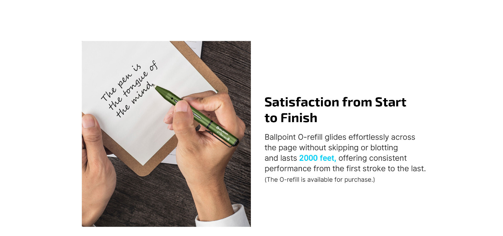 Olight O'Pen Mini 2 Black Ballpoint Pen and Pencil in One