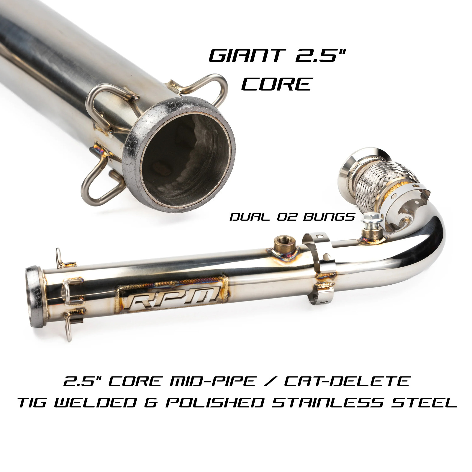 RPM Big Mouth Mid Pipe for Can-Am X3 MAX RS TURBO R