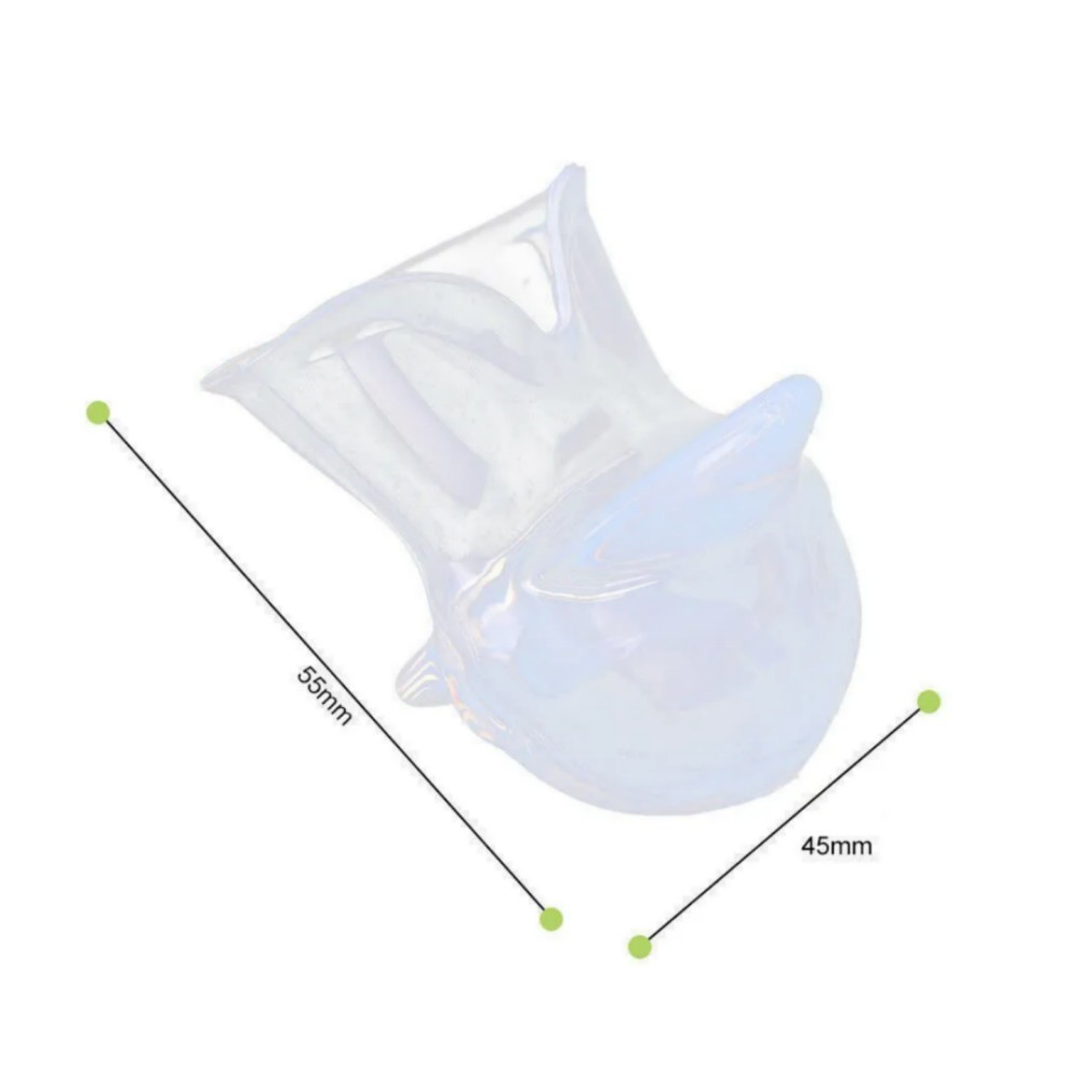 2XAnti Snoring Sleep Aid Device Silicone Tongue Mouthpiece Snore Stopper w/Case~