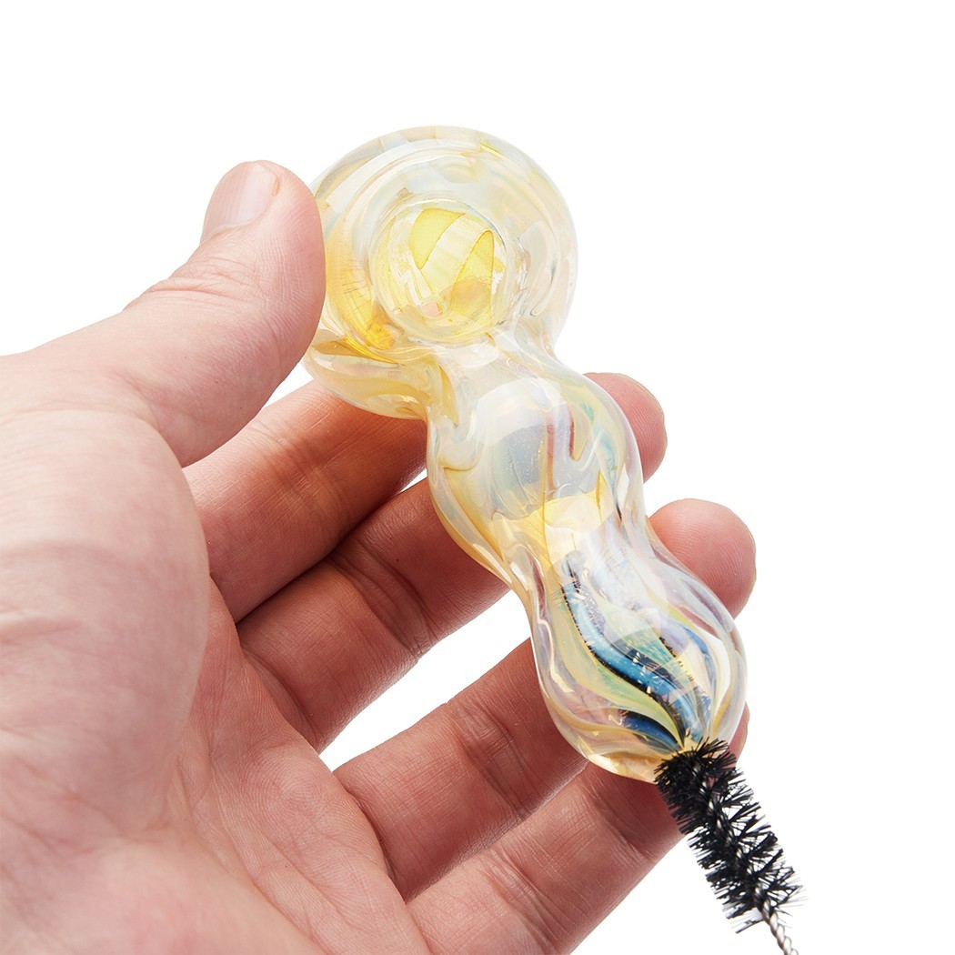 4 Inch Tobacco Smoking Glass Pipe Gorgeous Bowl Collectible Handmade Pipes