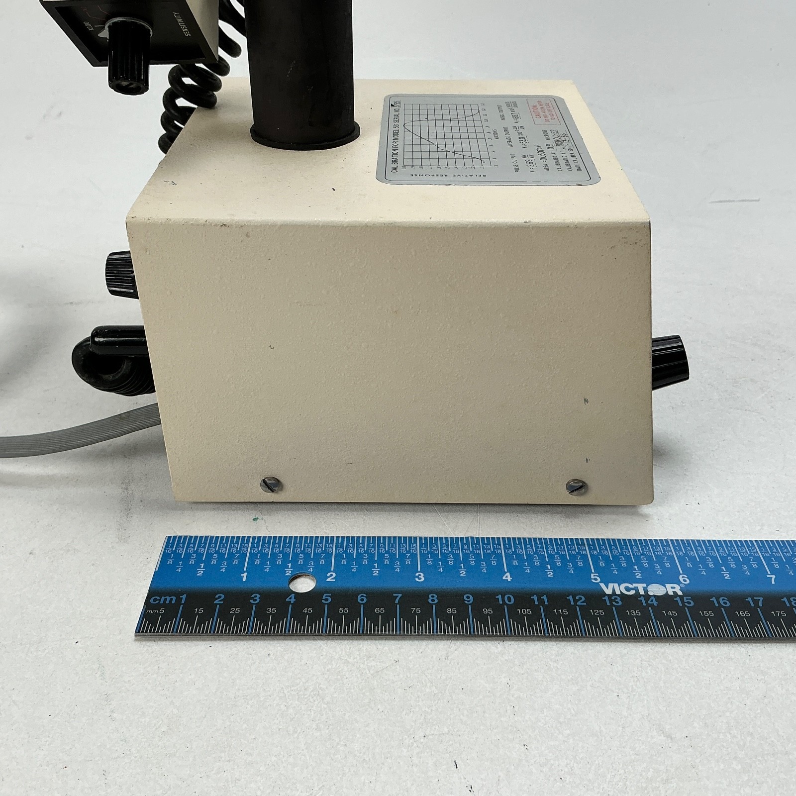 EG&G Lite-Mike 560A 561 Detector Head Optical Light Meter Photometer Powers On