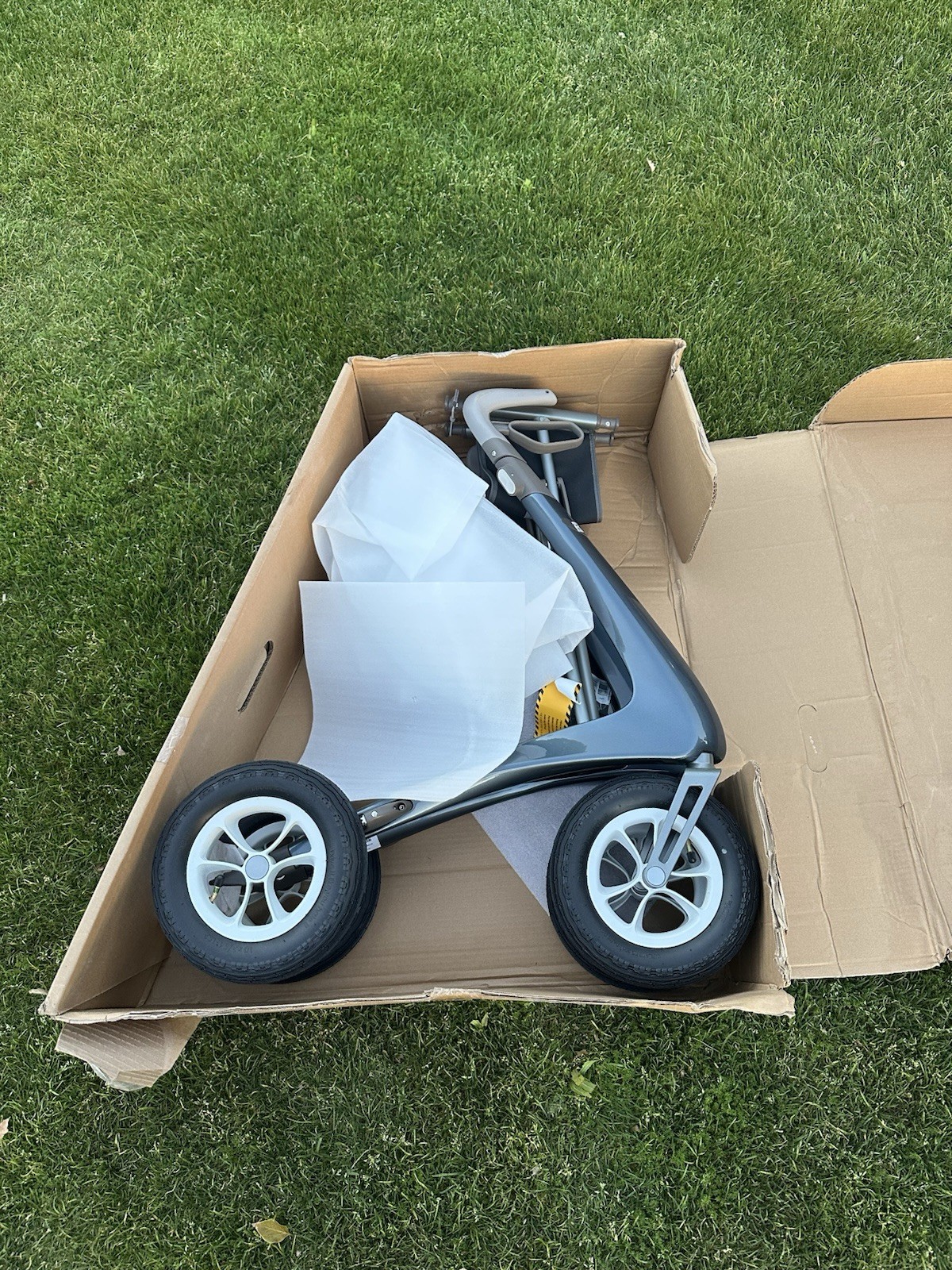 byACRE Carbon Overland Rollator  All-Terrain Big Pneumatic Wheels Lightweight...