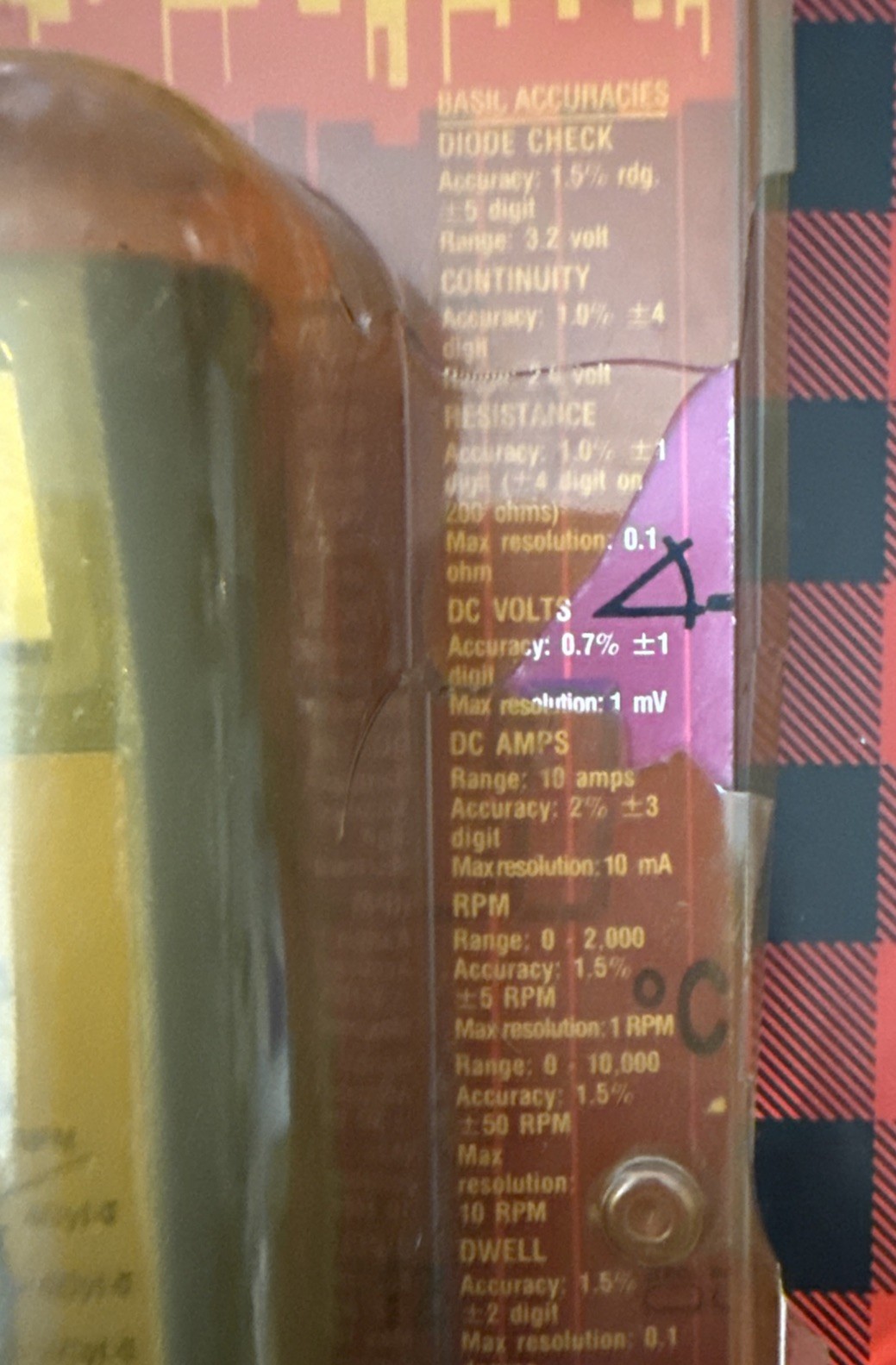 NEW VINTAGE OTC TOOLS 3495 AUTOMOTIVE MULTIMETER SERIES 50 & TEST LEADS NOS USA