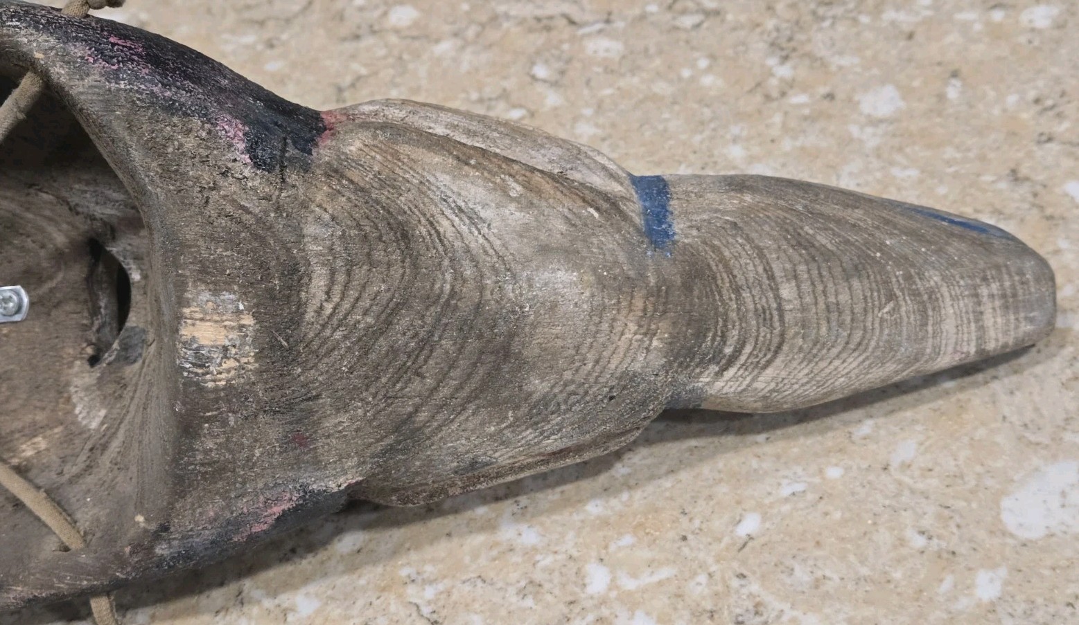 VINTAGE/ANTIQUE AUTHENTIC DANCE MASK HAND CARVED HAND PAINTED WOOD OLD