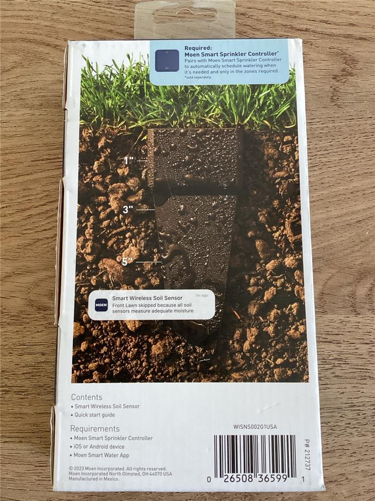 + MOEN Smart Wireless Soil Sensor WISNS002G1USA NEW