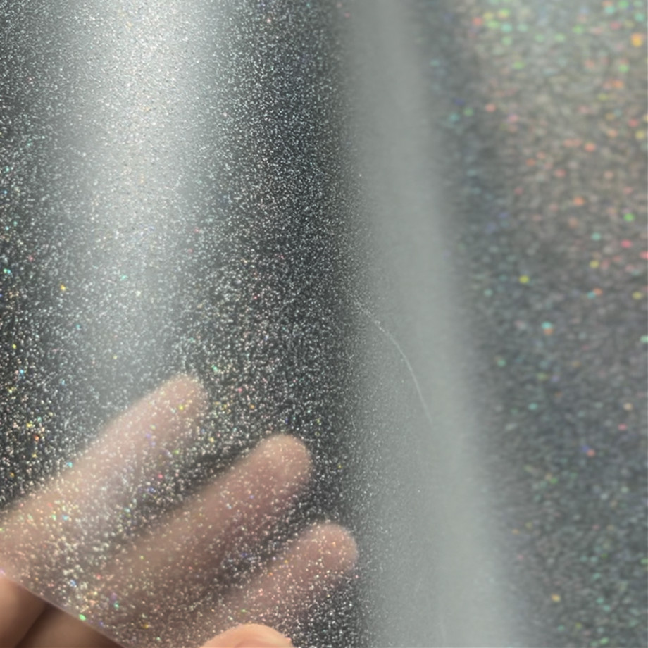 US Stock Local Pickup 13in x 328ft PET Transfer DTF Glitter+ Film Roll Cold Peel