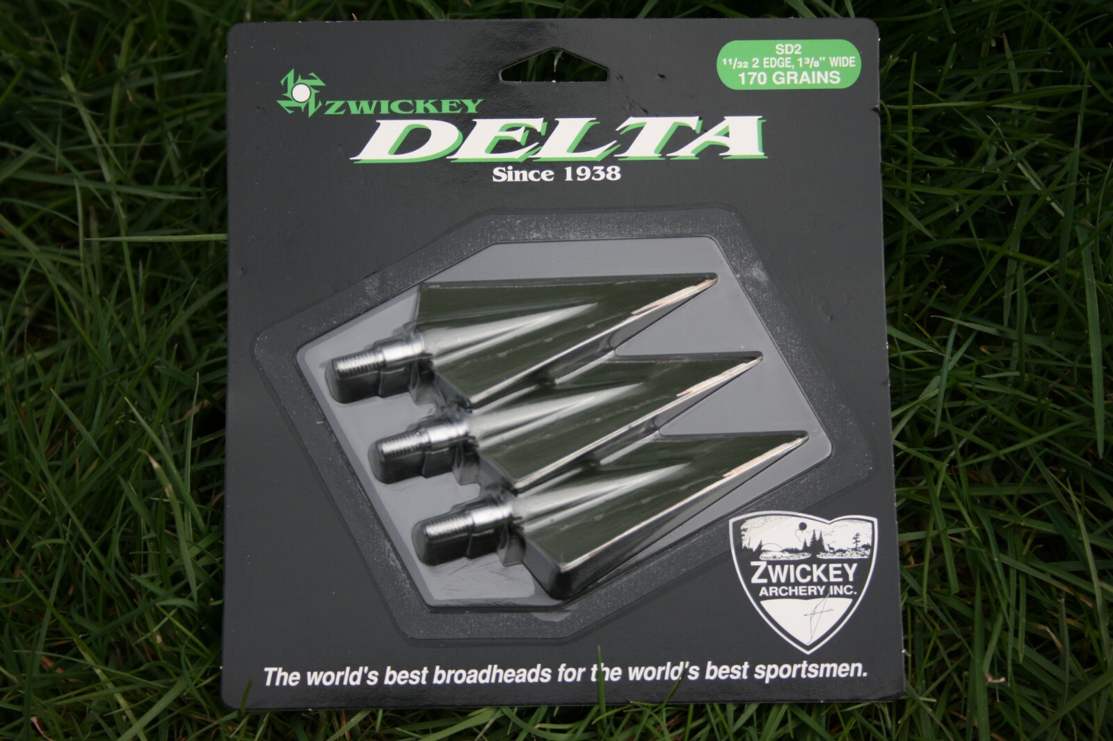 Zwickey Delta Screw In 2 Blade Broadheads, 170 grains, 3 pack