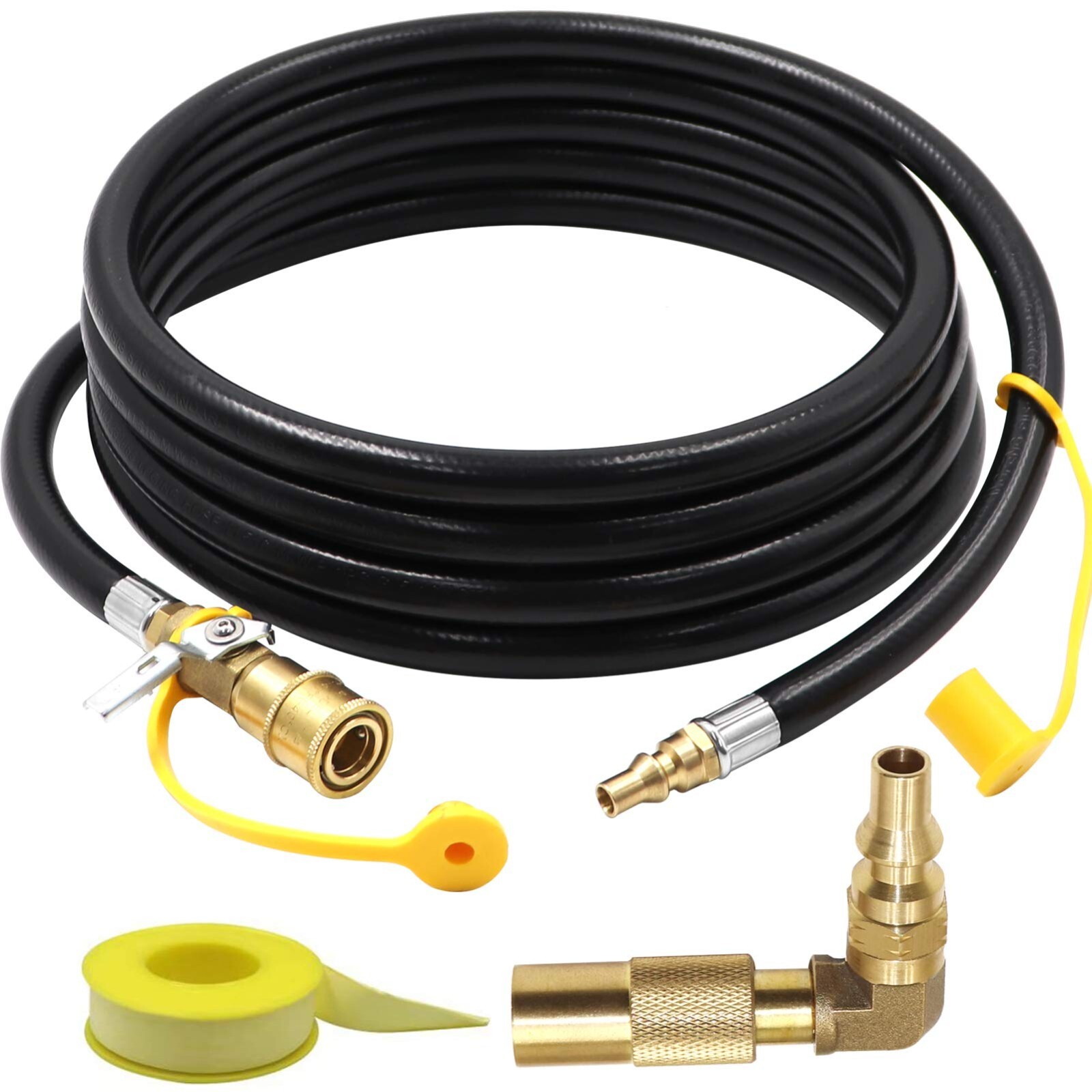 7FT 12FT 24FT Quick Connect Propane Hose for RV to Grill LP RV Hose with Adapter