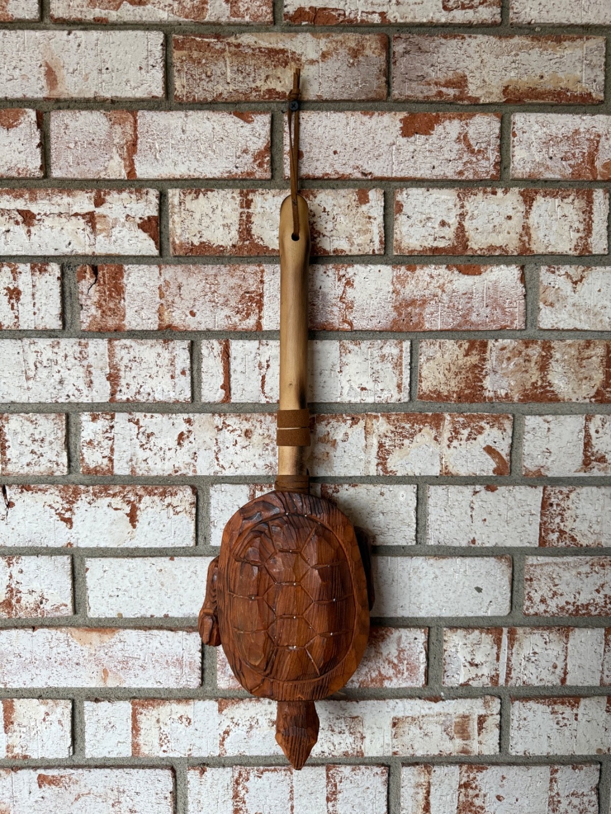 Old Vintage Native American Ceremony Turtle Rattle Shaker Shaman