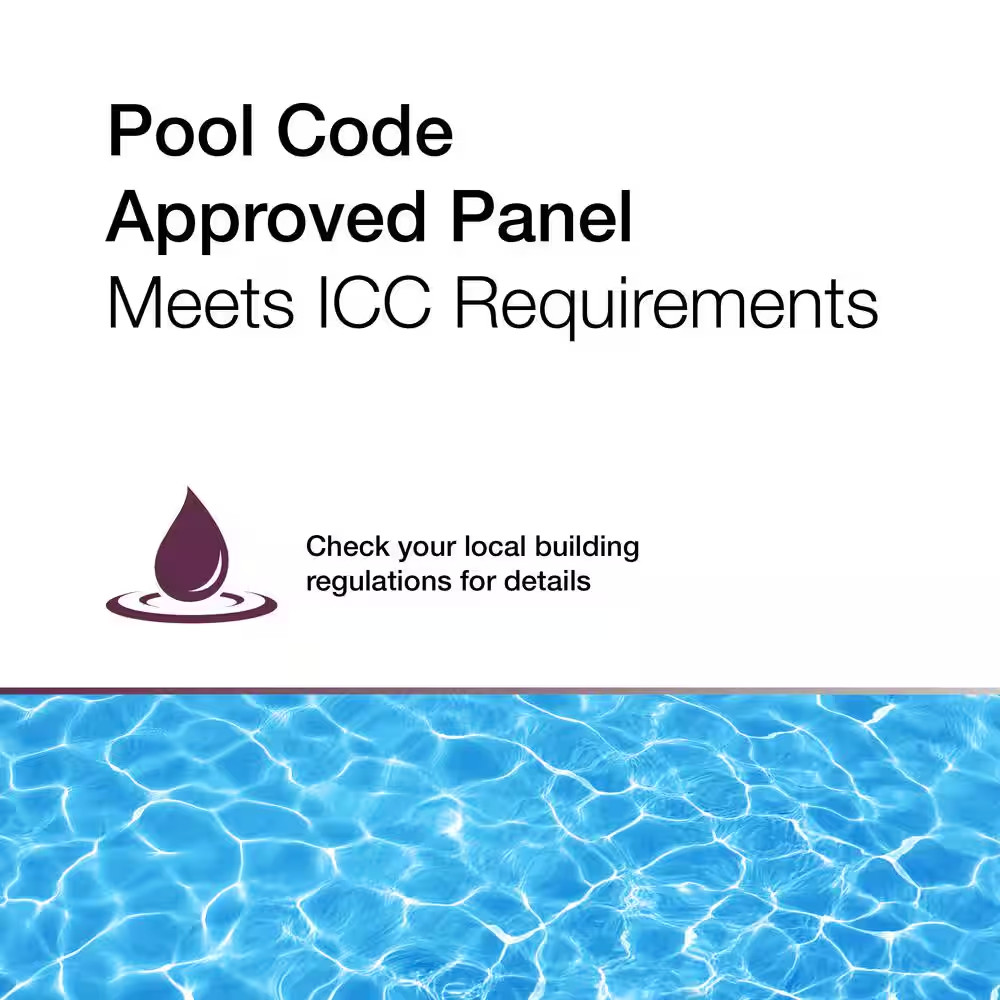 Mitchell 5 Ft. H X 6 Ft. W Black Aluminum Pre-Assembled Flat Top Spaced Picket F