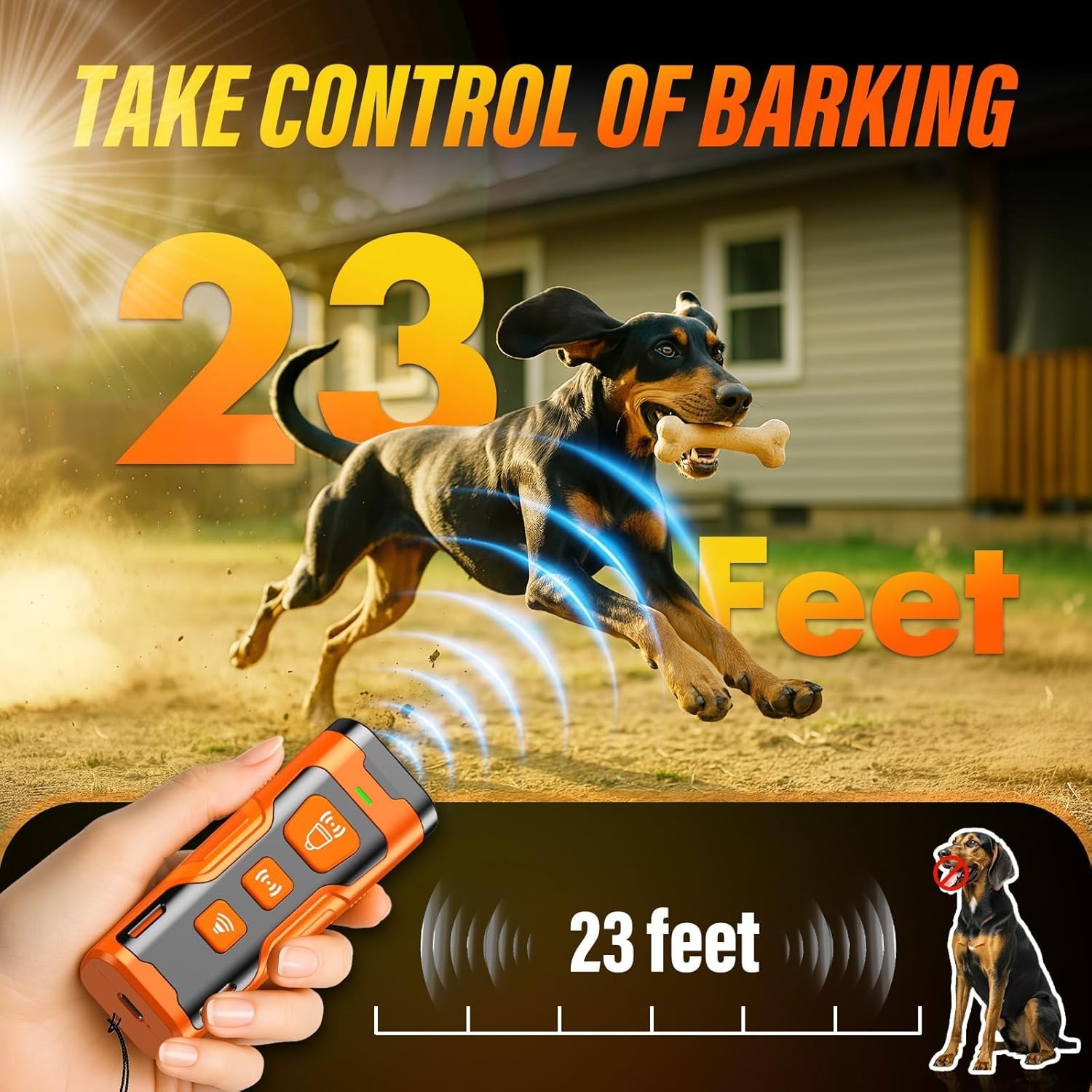Effective Dog Behavior Corrector - 6 Training Modes
