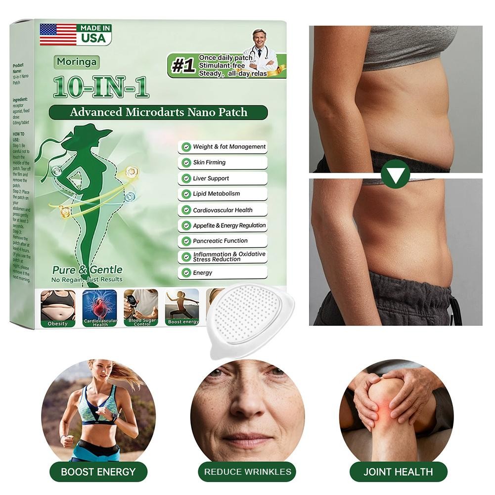 6 BOX Moringa Berberine - 10 in 1 Advanced Metabolic Nano Microneedle -Patches