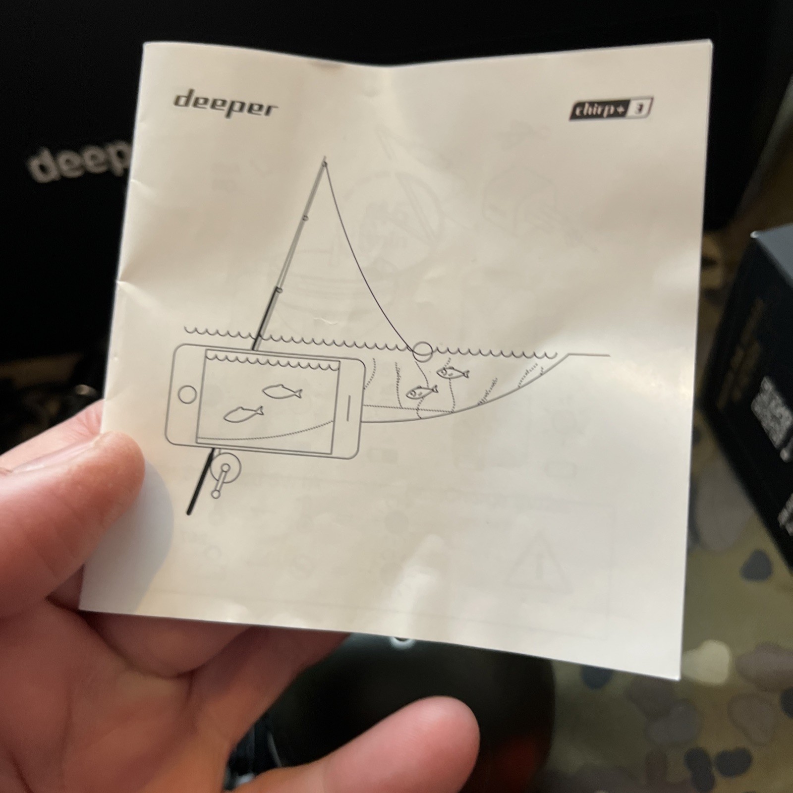 Deeper Chirp + 3 Sonar Power Bundle With Solar Panel Portable Fish Finder #NEW#