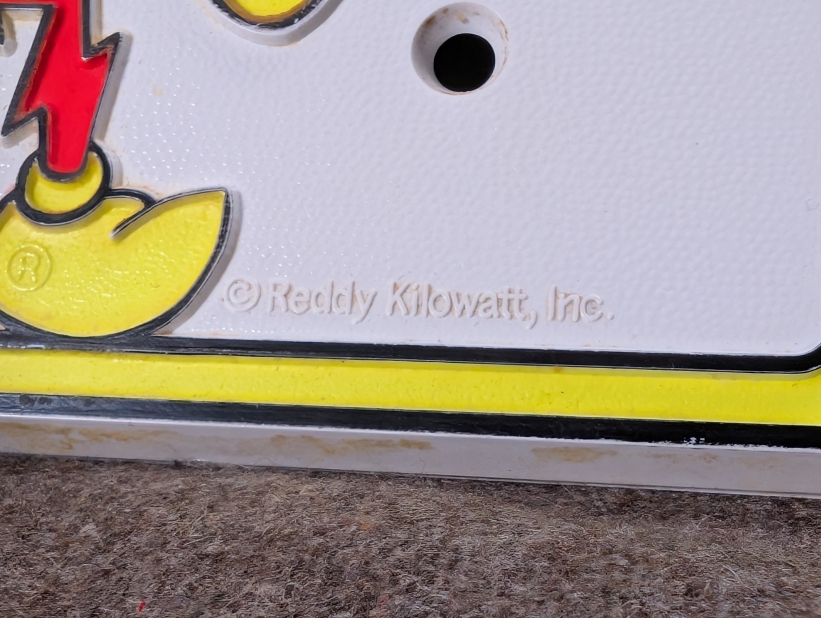 Vintage Reddy Kilowatt "Be Watt Wise" Light Switch Cover