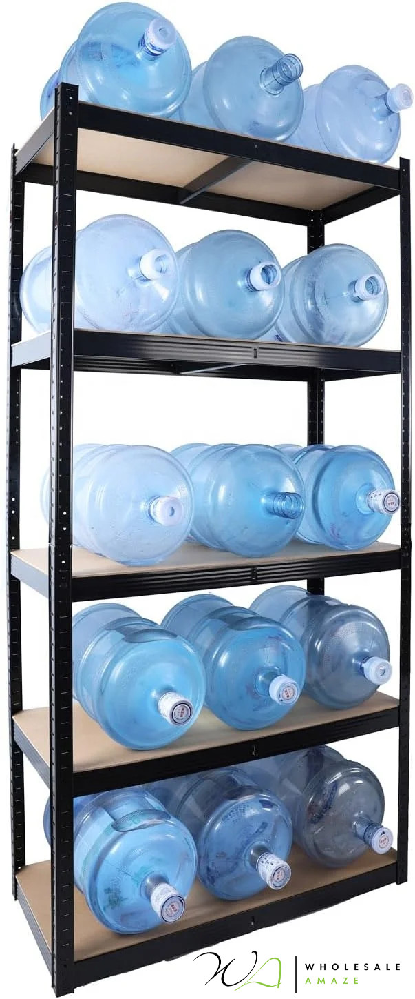 5 Tier Steel Racking Unit Heavy Duty Garage Warehouse Shelves