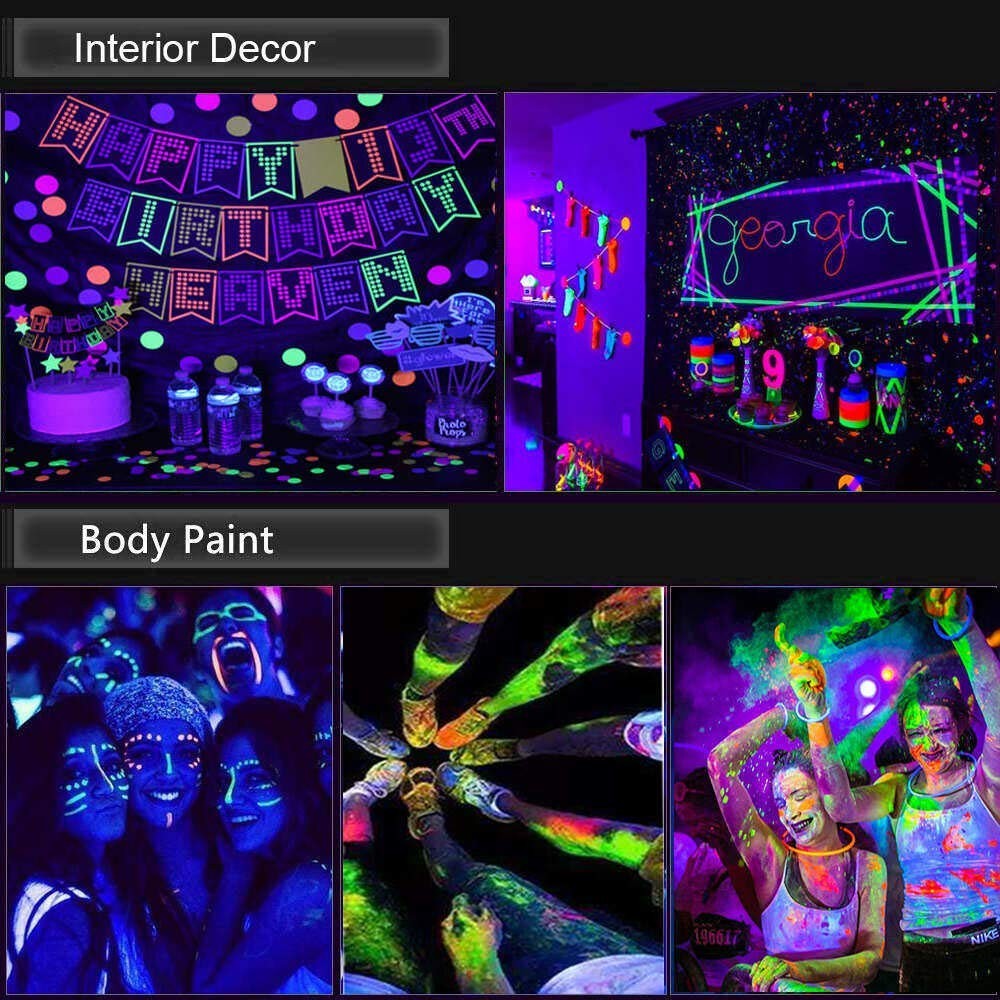 2x 16.4FT LED UV Strip Light 12V Ultraviolet Flexible 600LEDs Purple Lighting