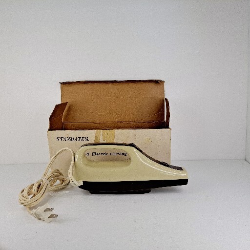 Vintage Stanmates 8053 Electric Carving Knife Model EK-100 With Box HK* TURNS ON