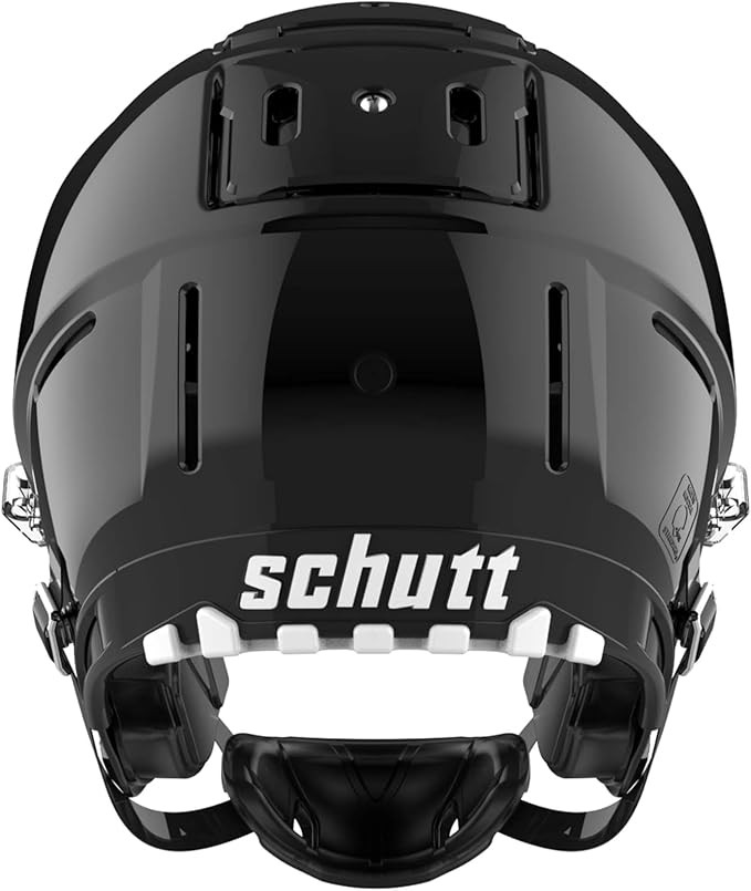 Schutt F7 VTD Collegiate Varsity Football Helmet, NO Facemask, Black, X-Large