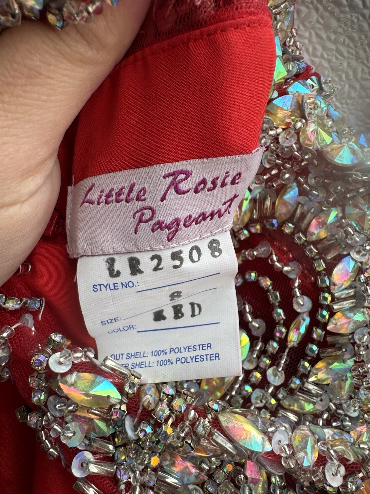 Little Rosie Pageant Dress Size 8 #LR2508