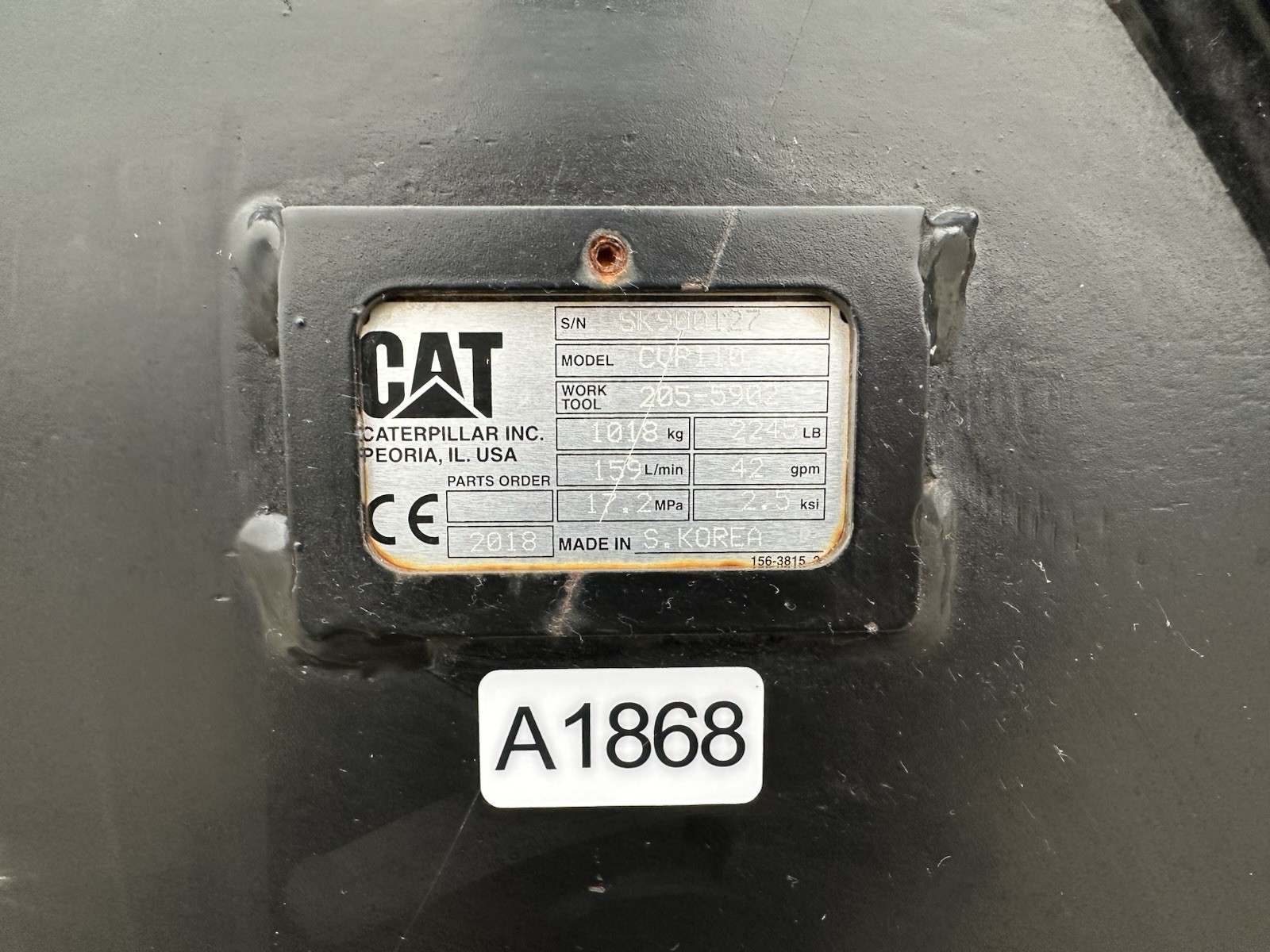 Caterpillar CVP110 Vibratory Compactor Excavator DB Linkage Work Tool# 205-5902