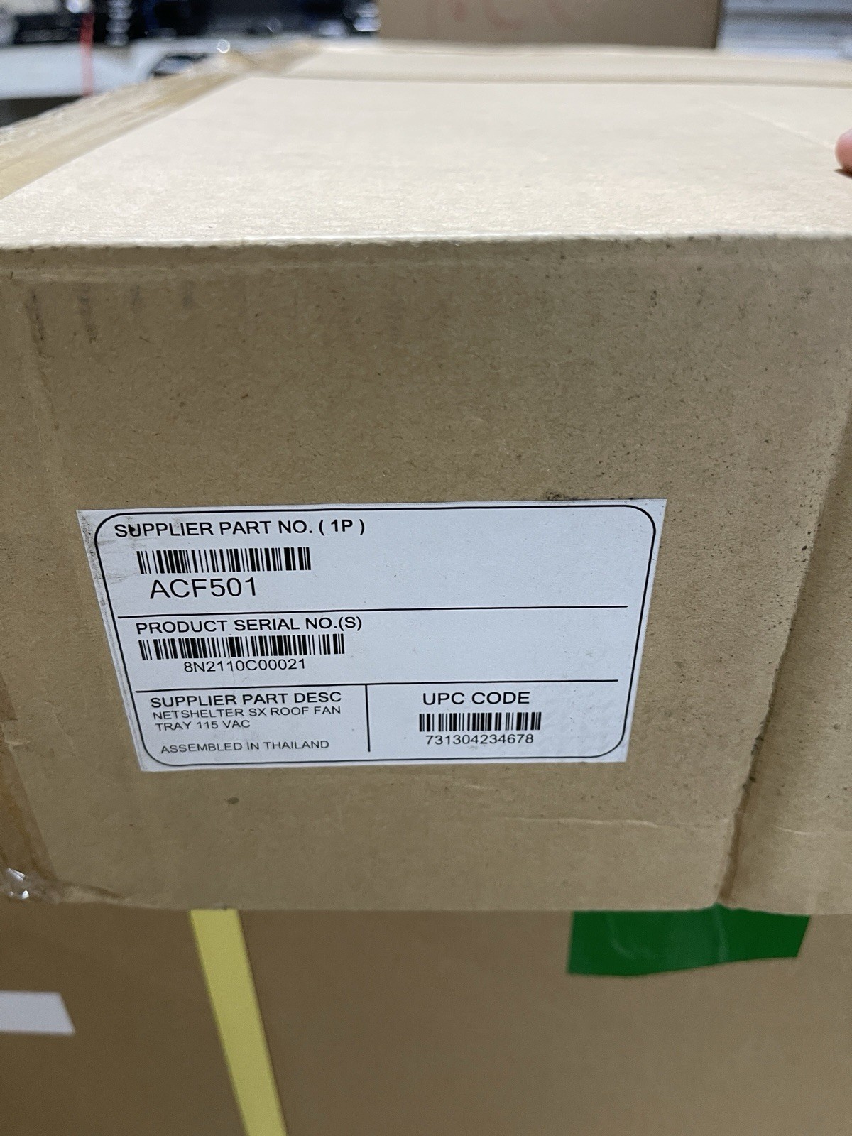 APC NetShelter SX Roof Fan Tray 115 VAC  ACF501 New Sealed