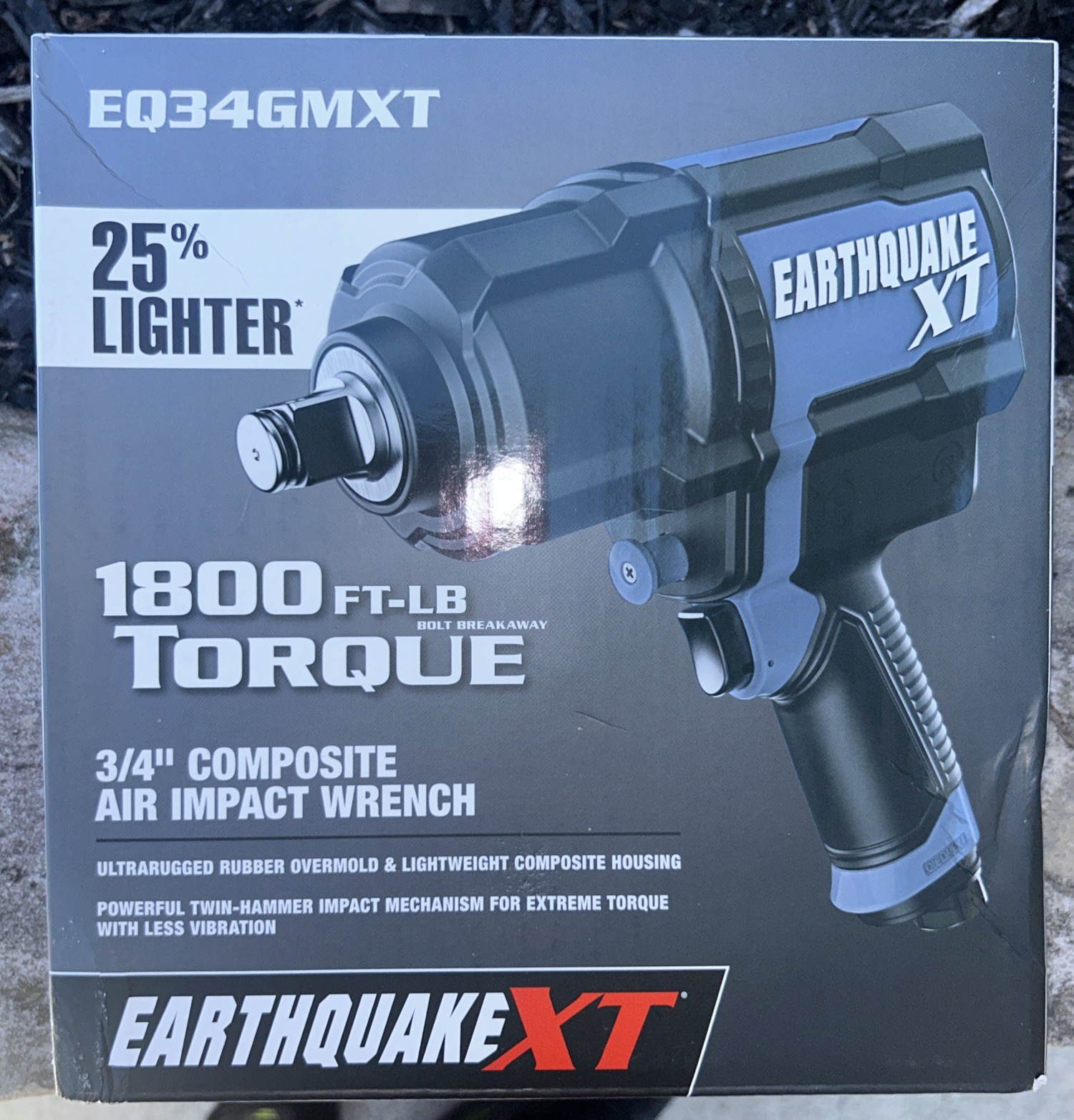EARTHQUAKE XT 3/4 in. Composite Air Impact Wrench 1800 ft-lbs EQ34GMXT