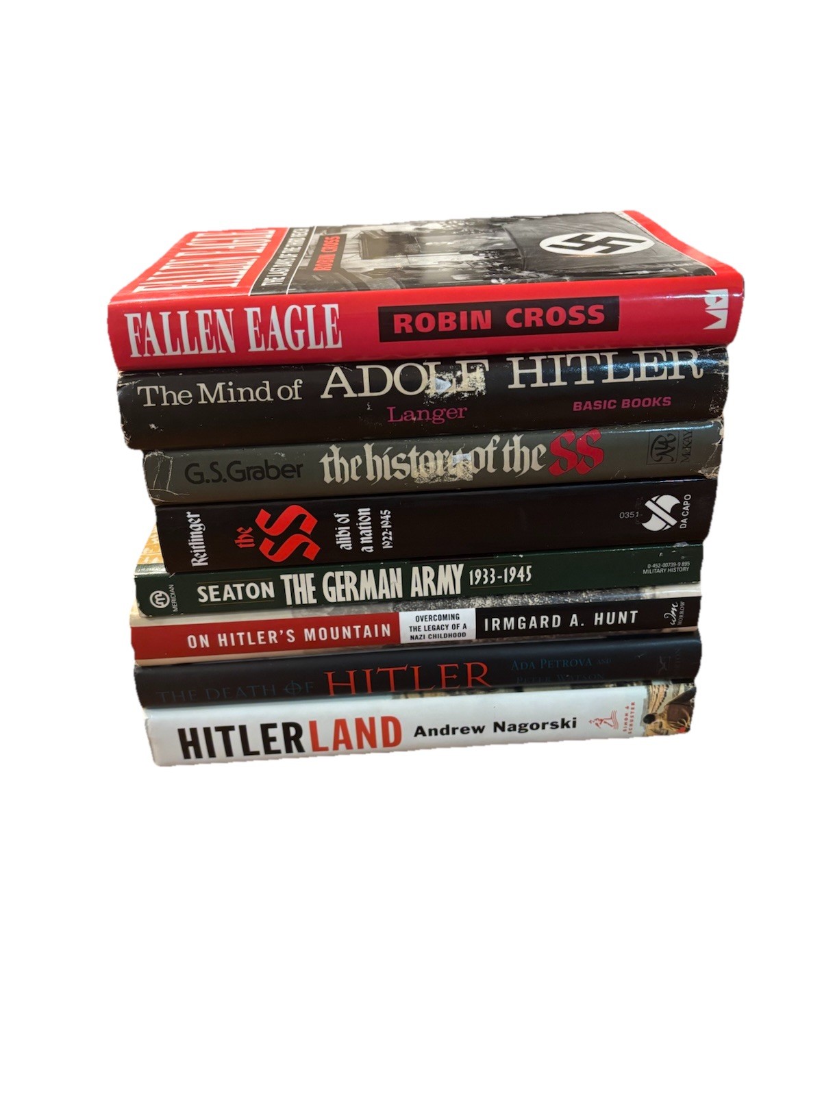 Lot of 8 WWII Hitler & Third Reich History Books | Nazi Germany | WWII