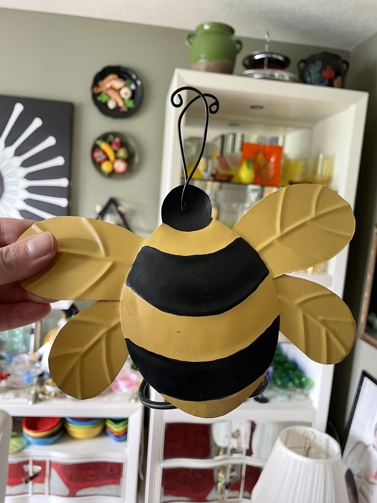 Mix Lot Of 9 Bumblebee 🐝 Home Decor Candle Holder Ornaments Wood Ceramic Beaded