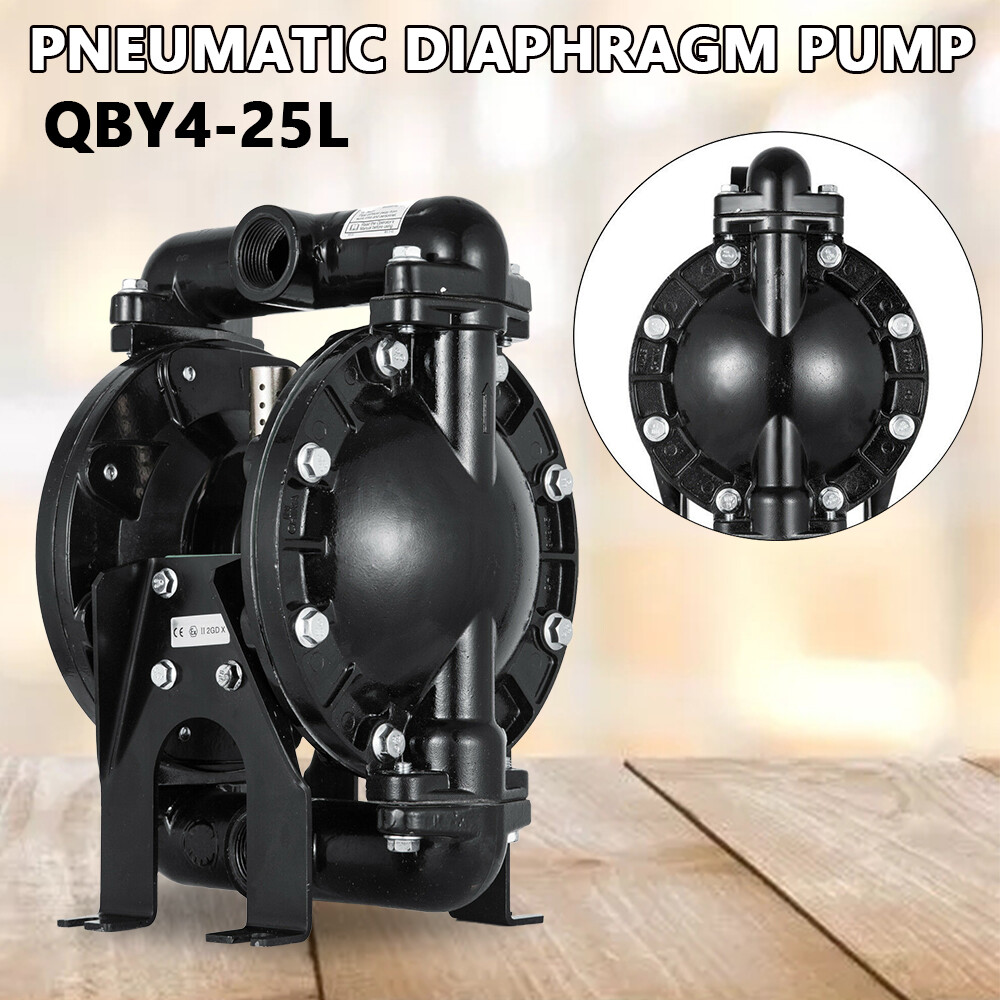 35Gpm Pneumatic Dual Diaphragm Pump Air-Operated Waste Oil Transfer Pump 120PSI