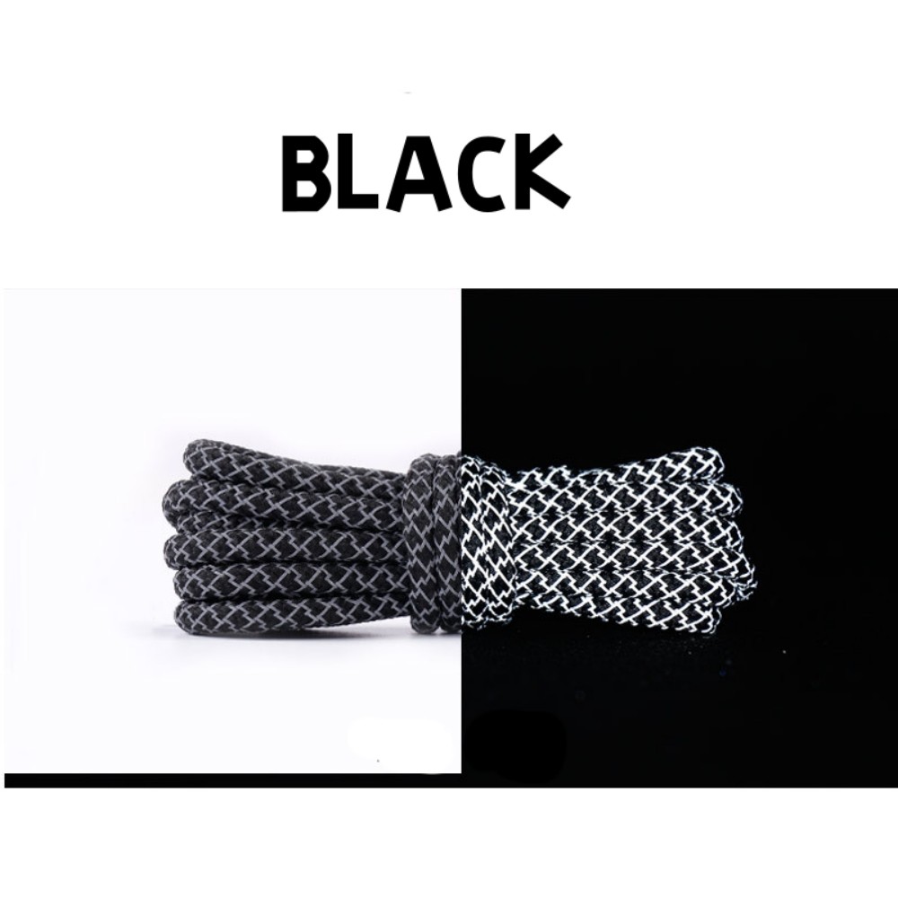 3M Reflective Round Rope Shoe Laces Shoelaces Sneakers Athletic Sports Strings