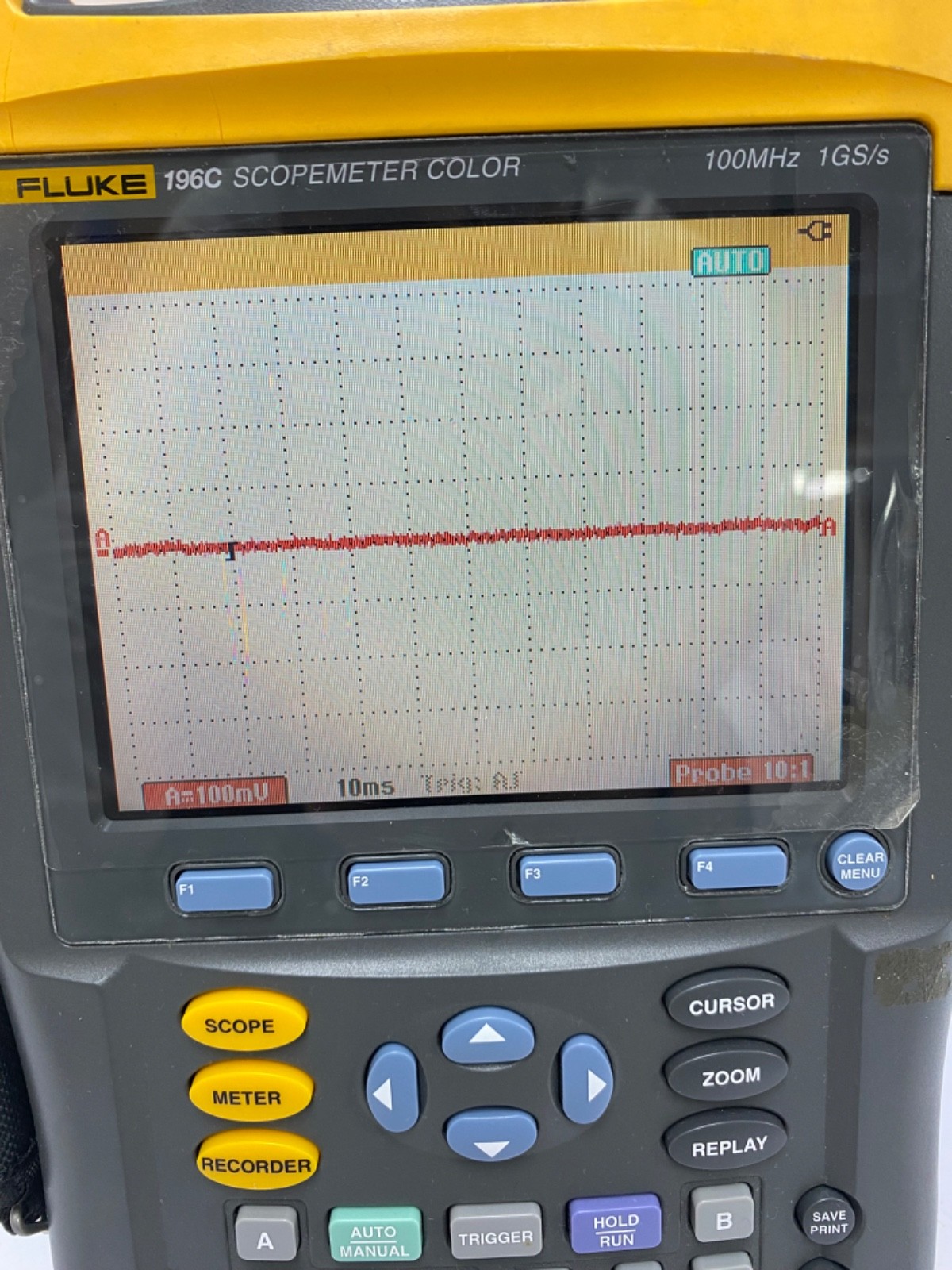 Fluke 196C Digital Oscilloscope ScopeMeter Color Handheld 1GS/s 100mhz