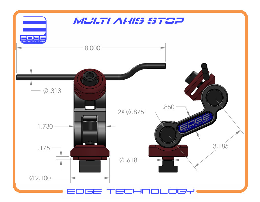 Multi Axis Vise Stop by Edge Technology #48