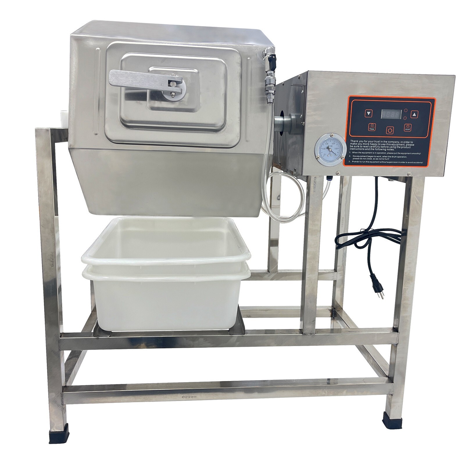 90L Meat Salting Machine Chicken Marinating Vacuum Meat Tumbler Marinator 110V
