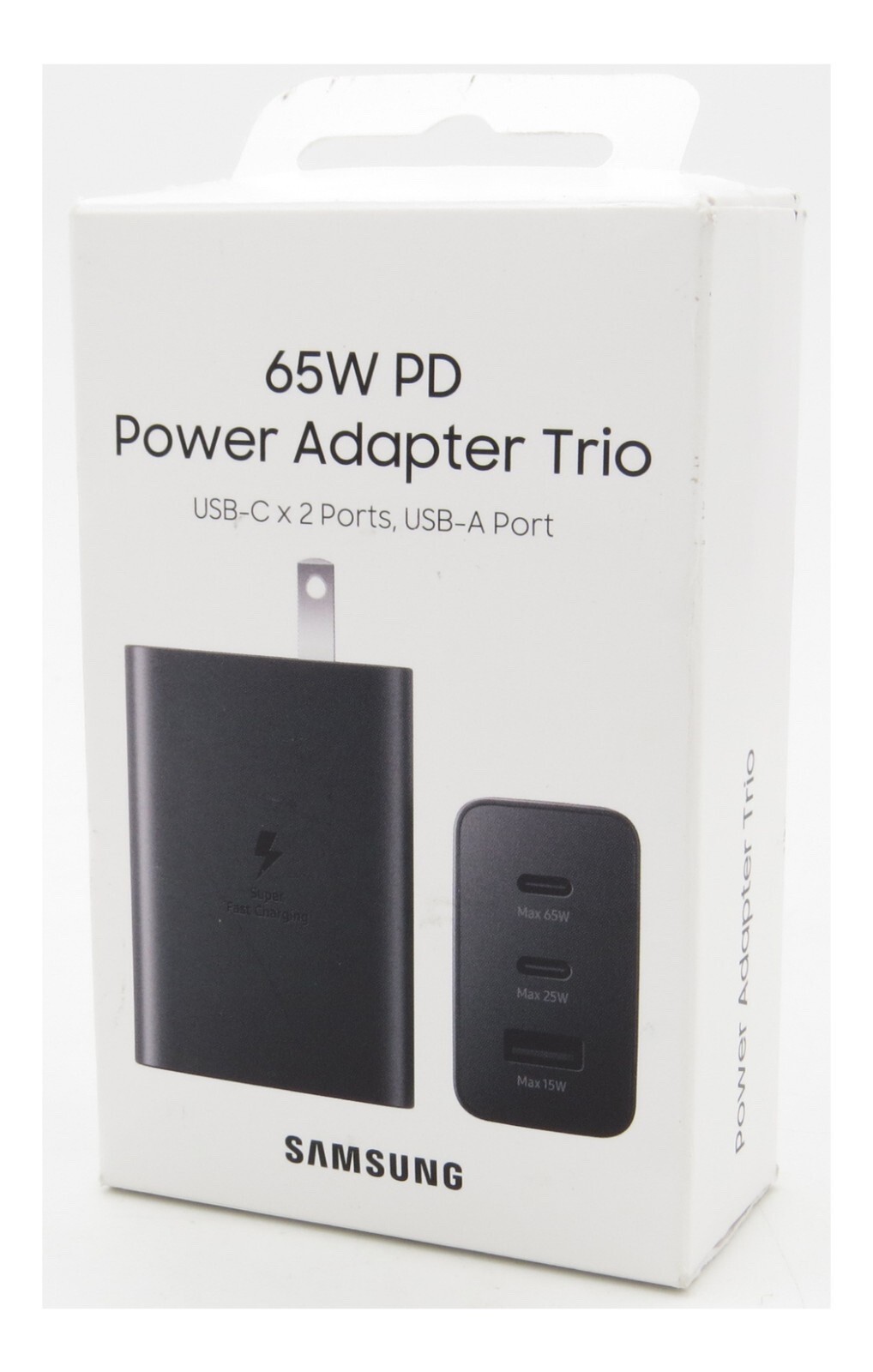 Samsung 65W PD 3.0 Trio Power Adapter Wall Charger, New