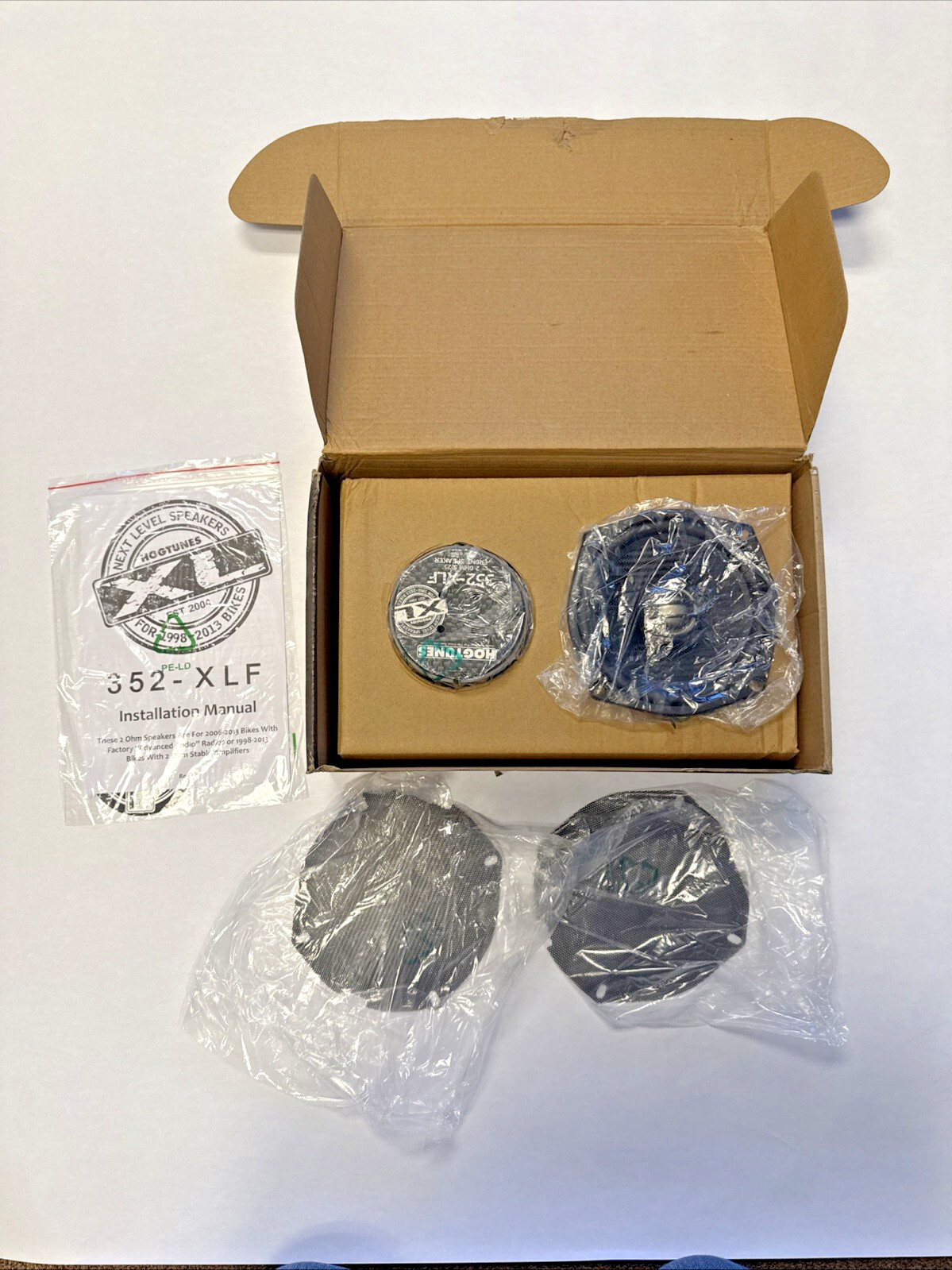 Hogtunes - XL Front Speaker Kit for Harley Models - 352-XLF