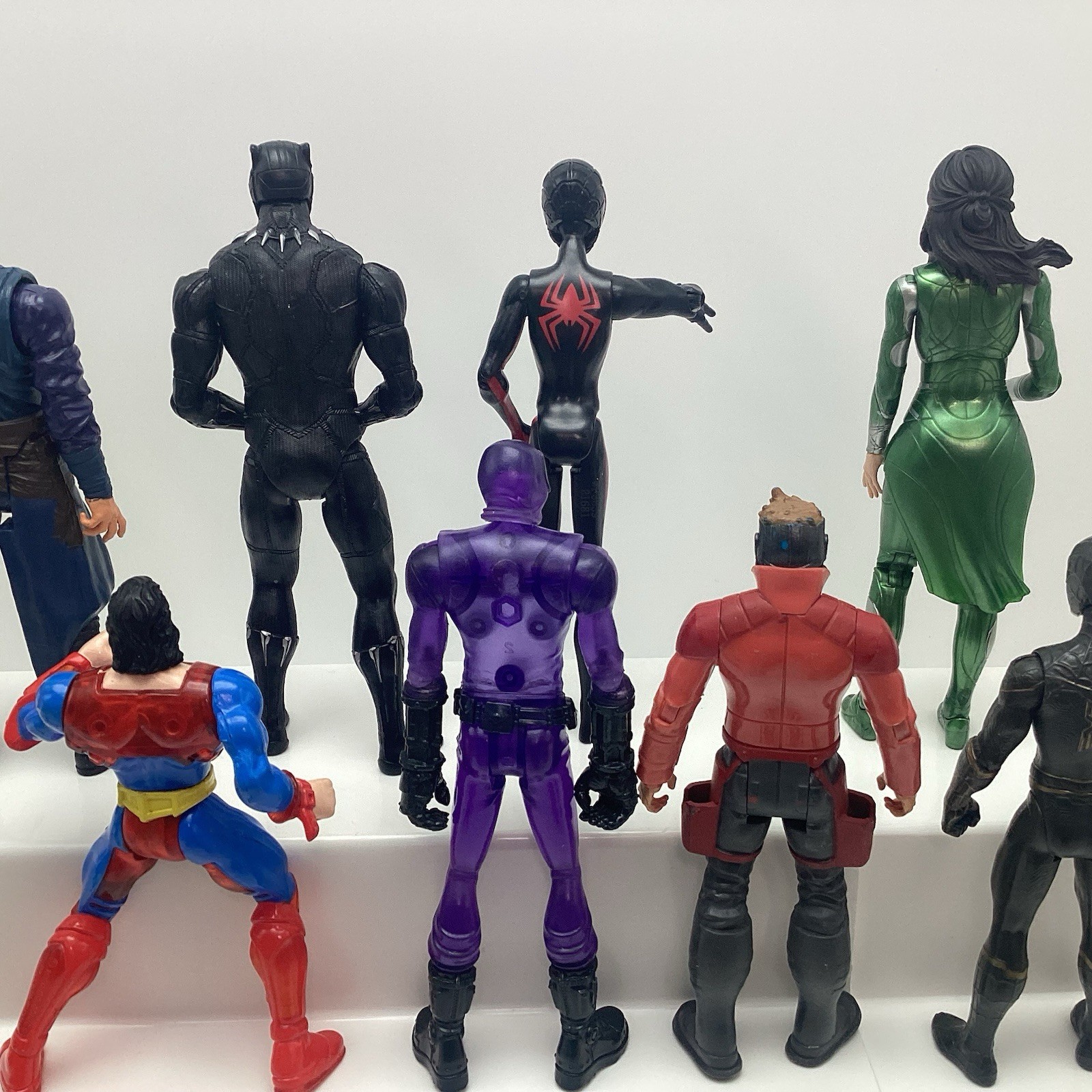 Marvel Super Heroes Figures Lot Kenner Robin Batman Spider-Man Dr Strange Sersi