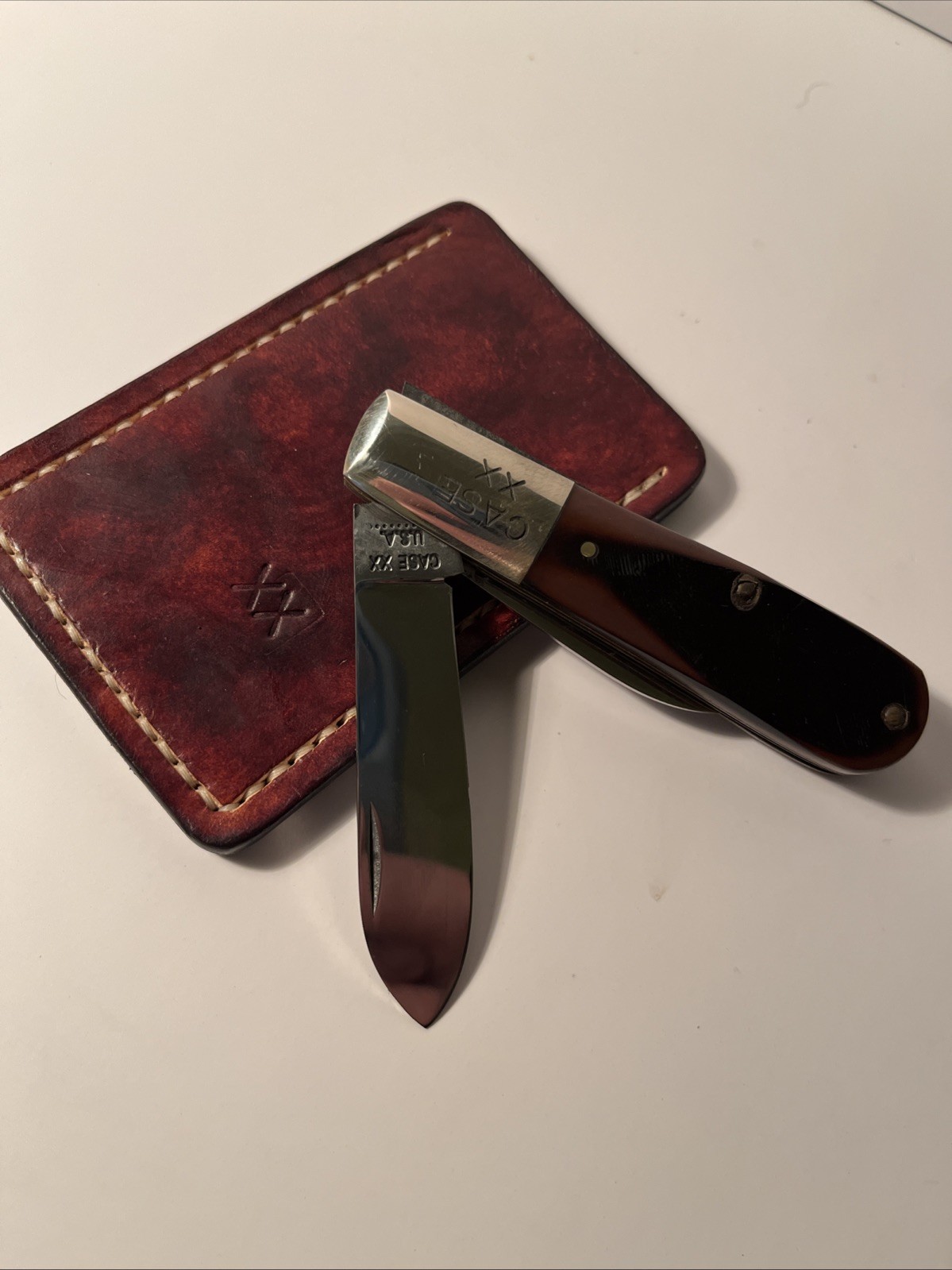 Case XX Barlow 1972 Unused & Leather Slip