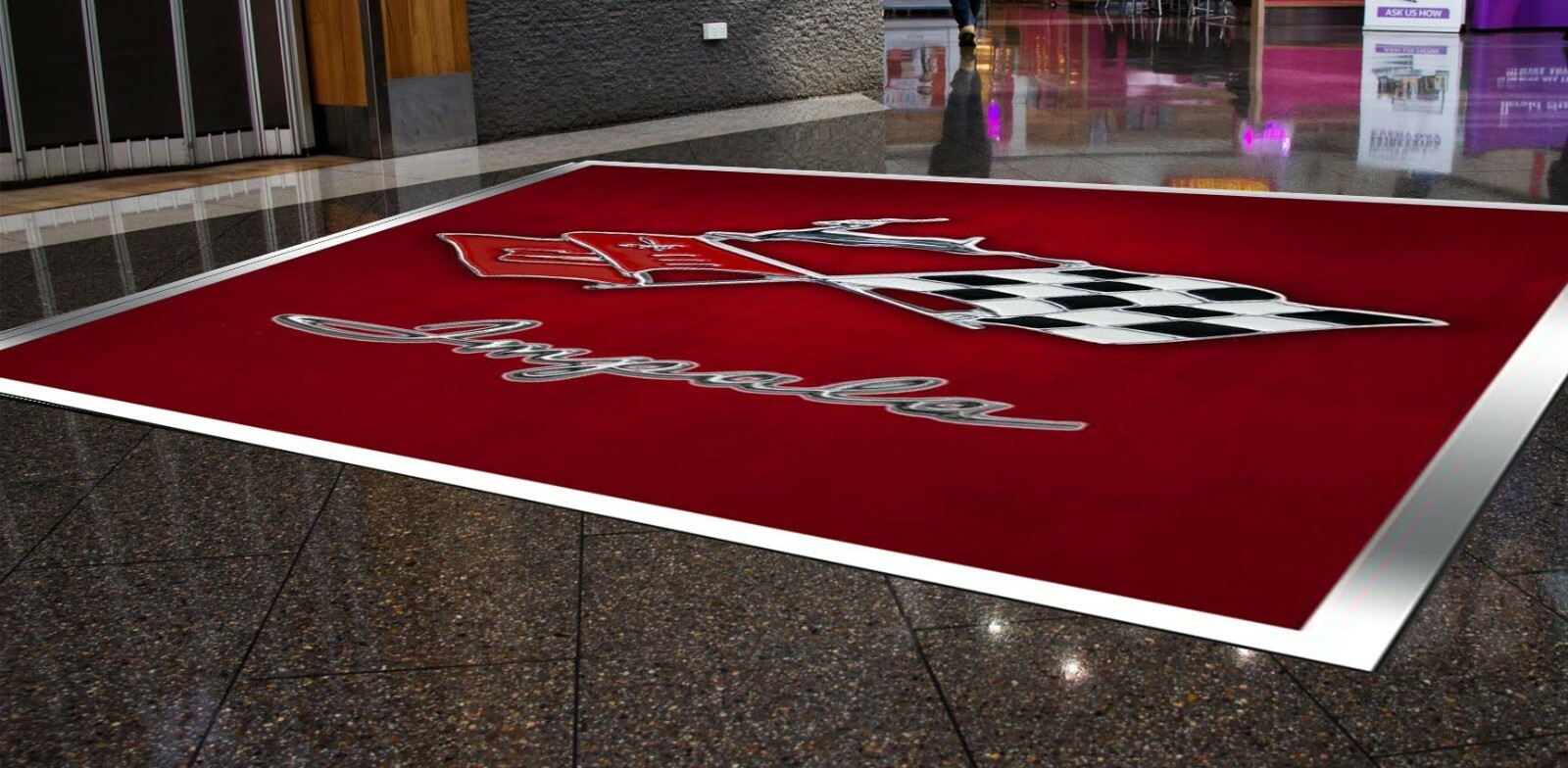 Quality FLOOR Graphic Decal CHEVY 1961 Impala Garage Shop Floor Art Sign